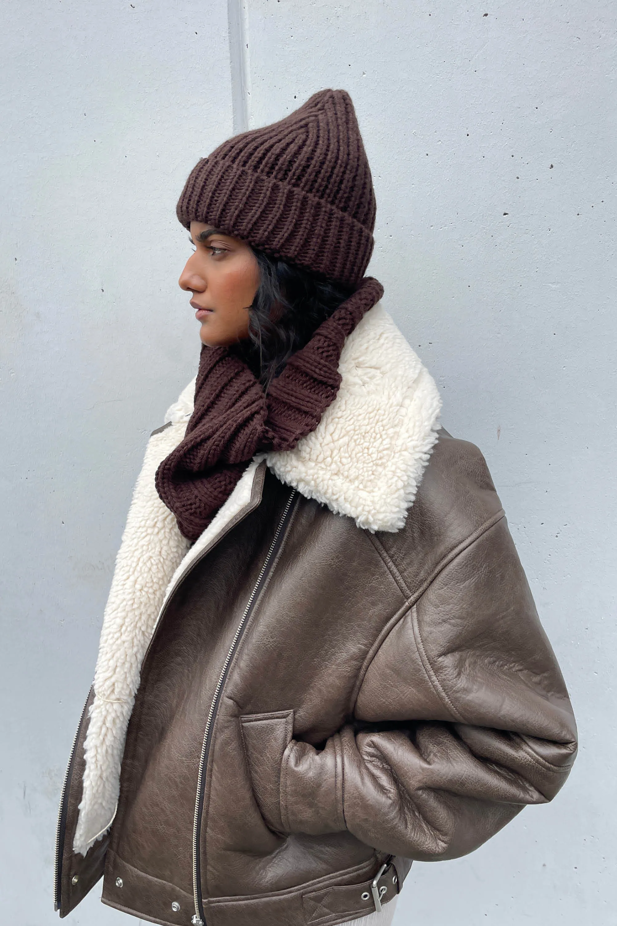 THICK RIBBED BEANIE sold by OAK AND FORT