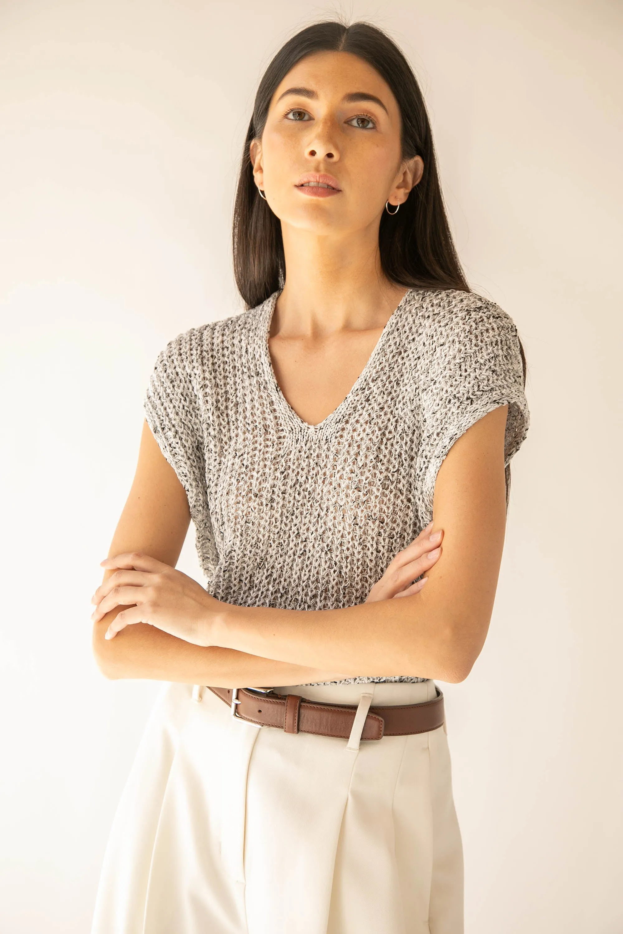 CROCHET SWEATER VEST sold by OAK AND FORT product image thumbnail 2