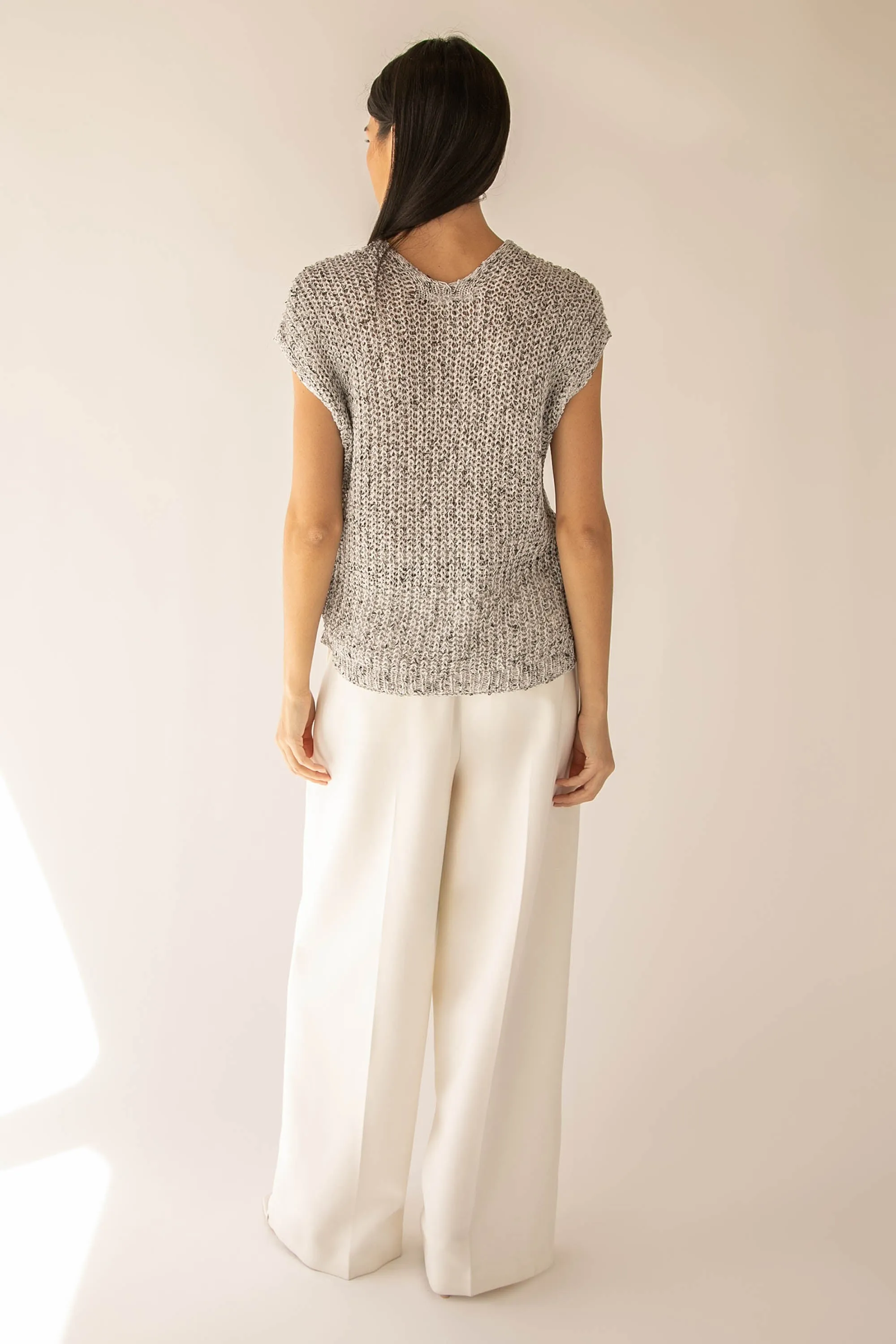 CROCHET SWEATER VEST sold by OAK AND FORT product image thumbnail 4