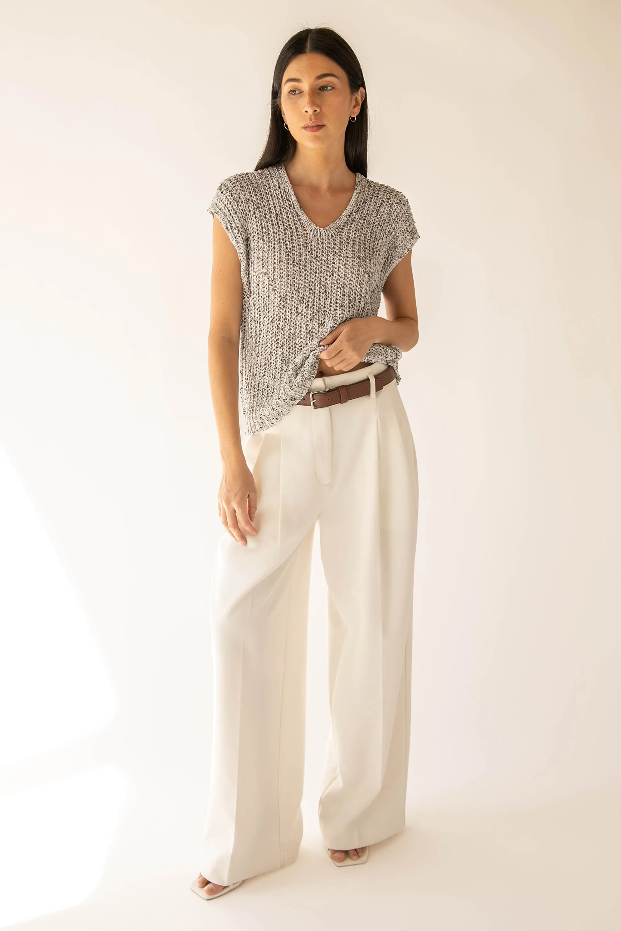 CROCHET SWEATER VEST sold by OAK AND FORT