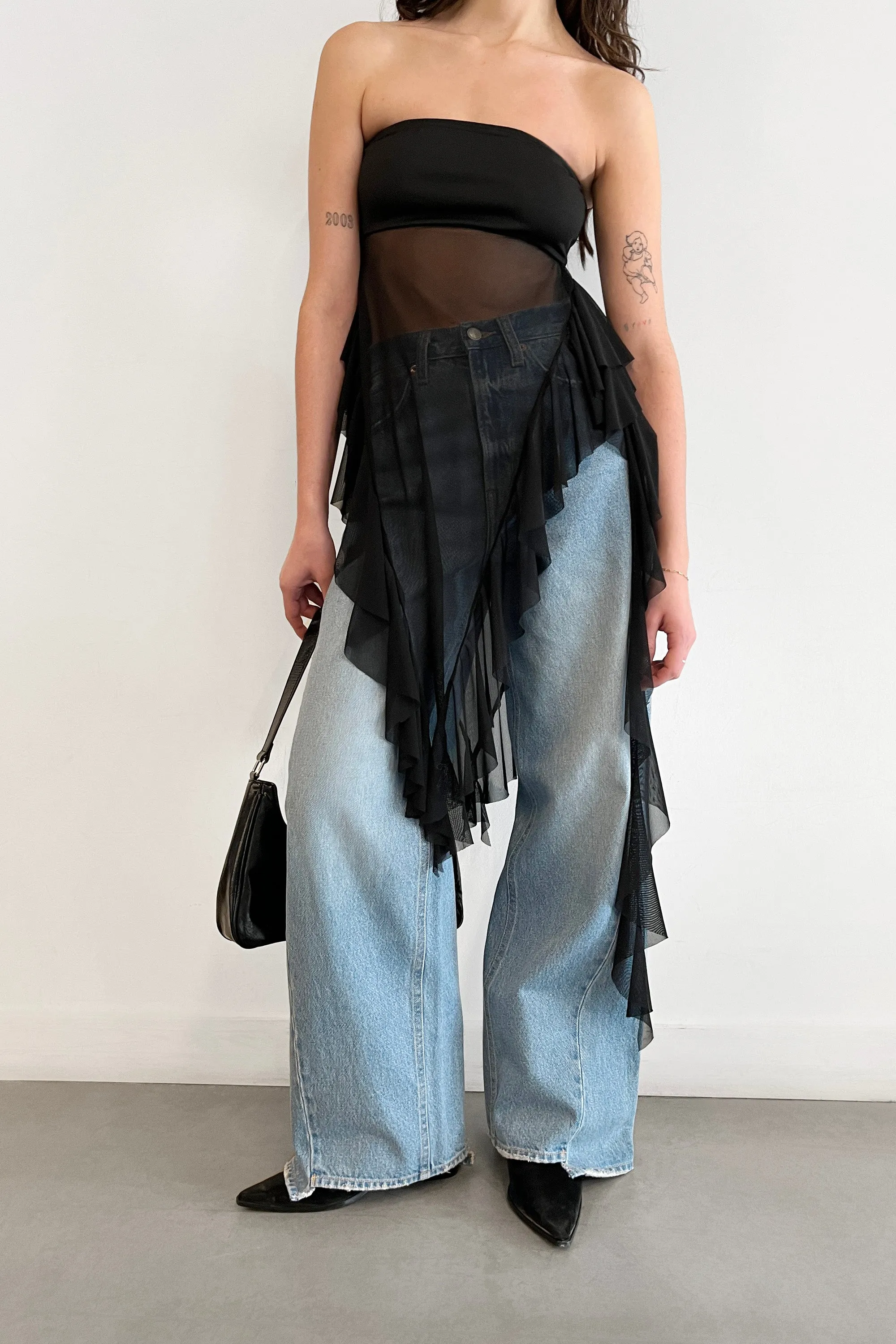 TUBE TOP WITH RUFFLES sold by OAK AND FORT product image thumbnail 3