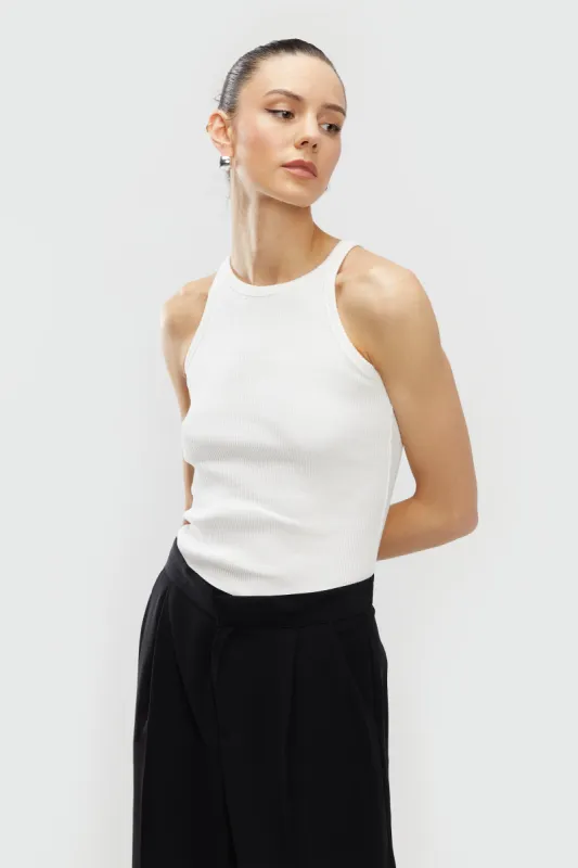 RIBBED RACERBACK TANK sold by OAK AND FORT