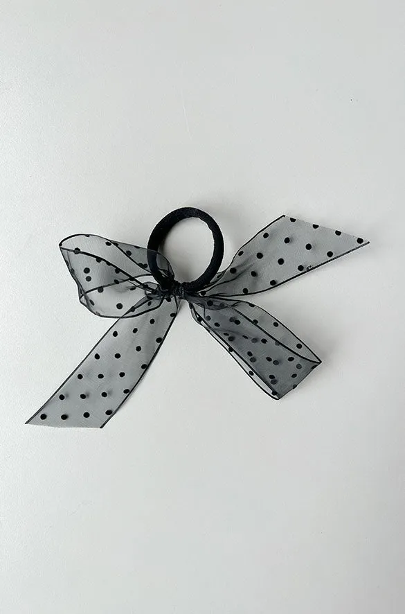 HAIR TIE WITH OVERSIZED BOW sold by OAK AND FORT product image thumbnail 4