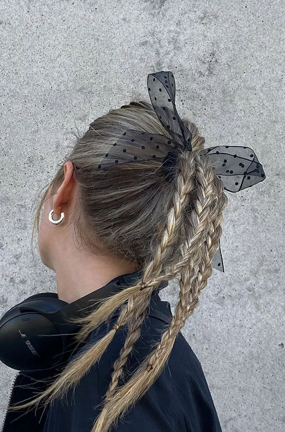 HAIR TIE WITH OVERSIZED BOW sold by OAK AND FORT