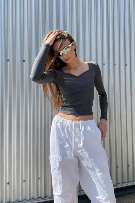 SWEETHEART LONG SLEEVE TOP sold by OAK AND FORT