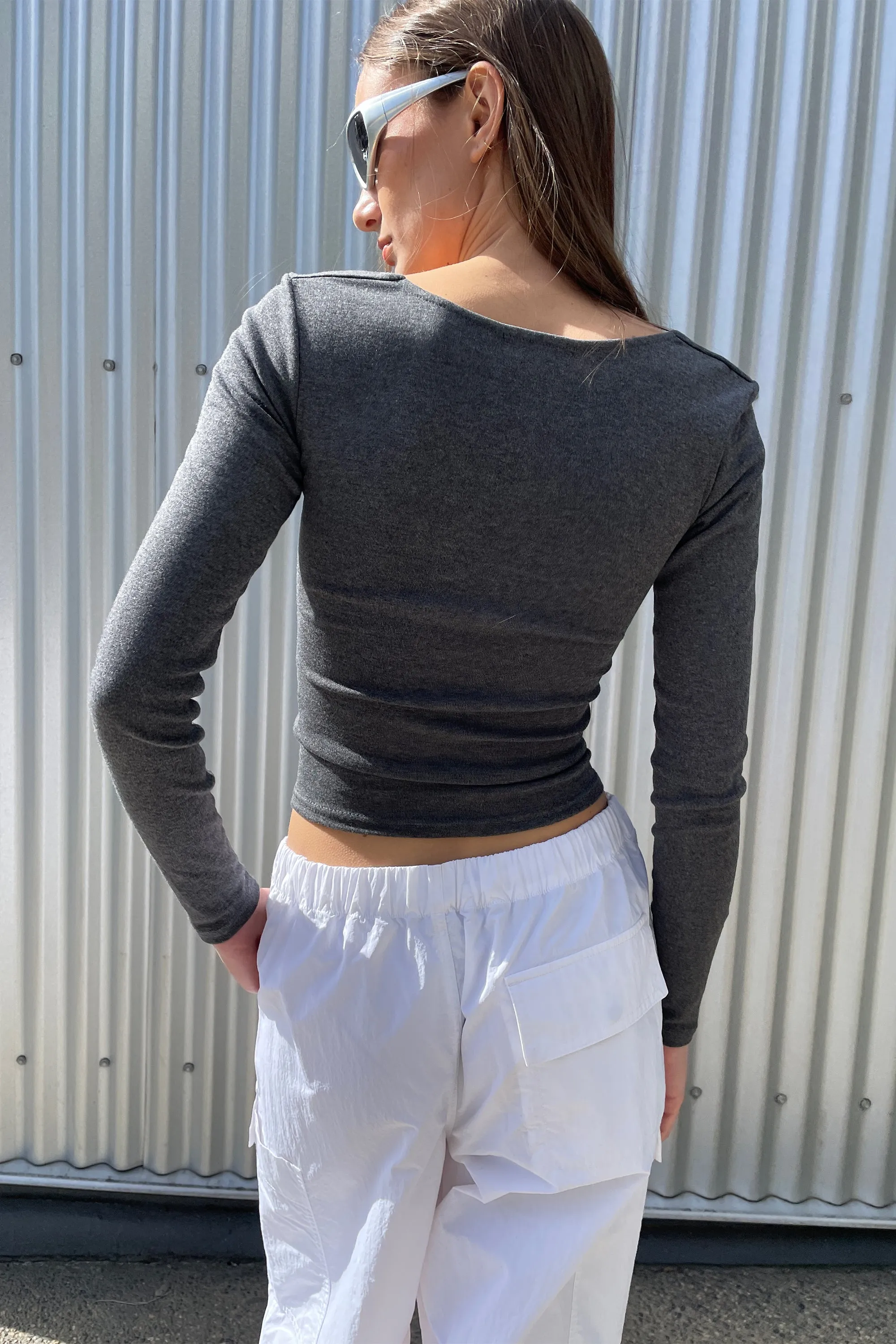 SWEETHEART LONG SLEEVE TOP sold by OAK AND FORT product image thumbnail 4