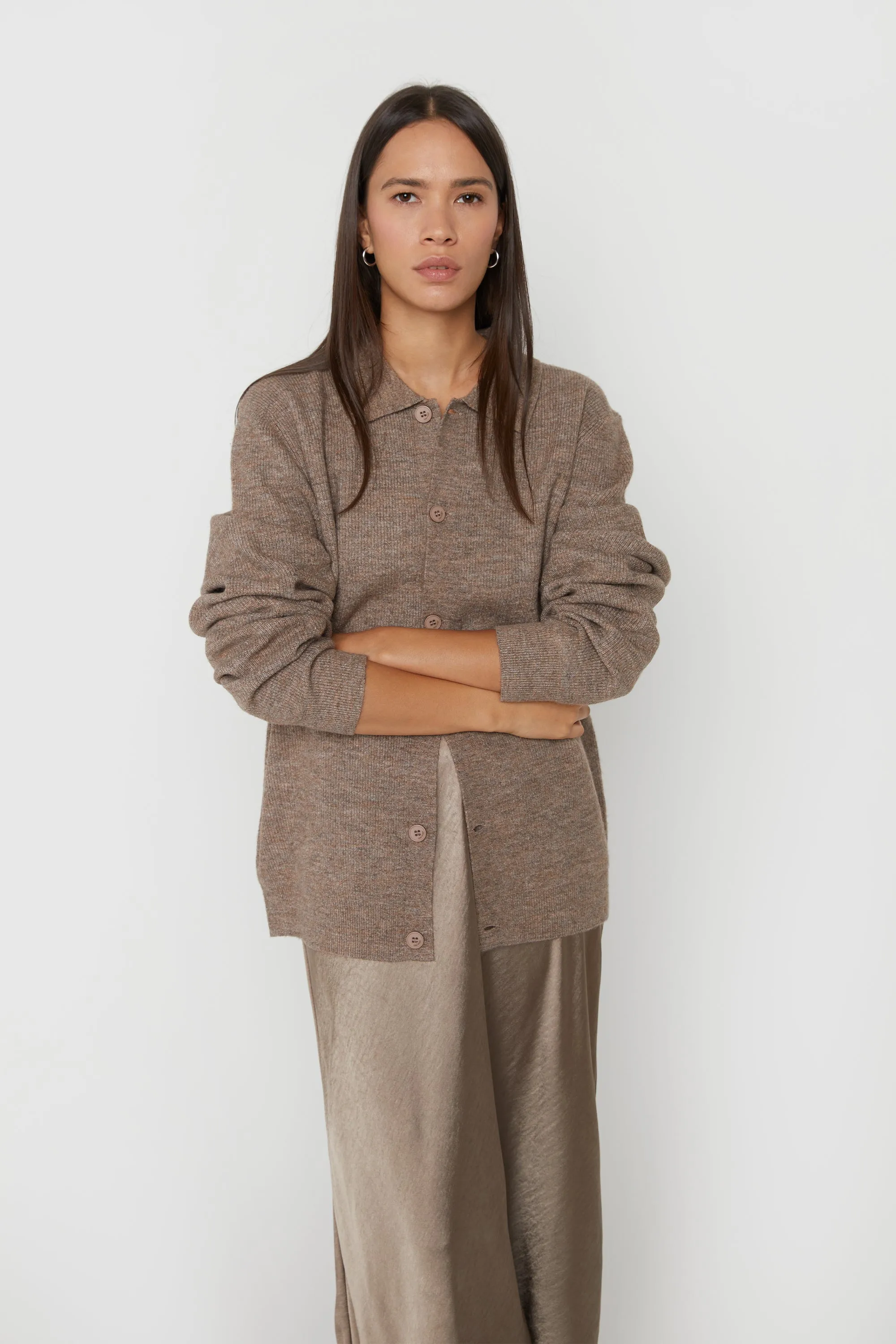 COLLARED CARDIGAN sold by OAK AND FORT product image thumbnail 5