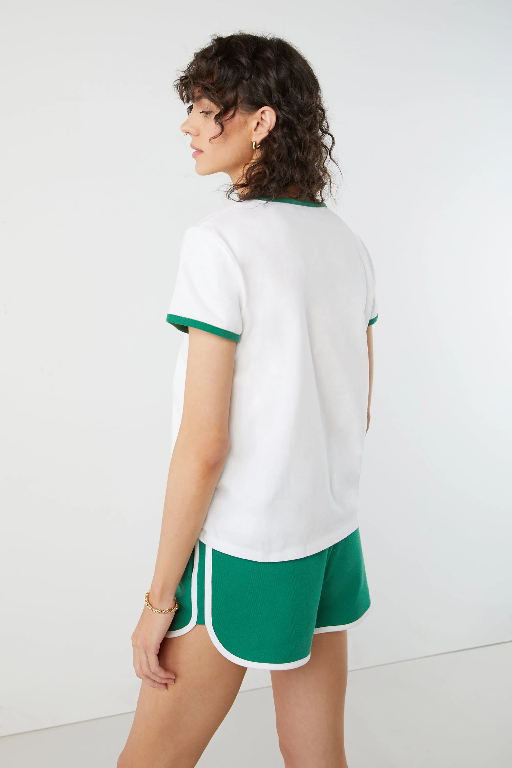 CONTRAST TRIM TEE sold by OAK AND FORT product image thumbnail 3