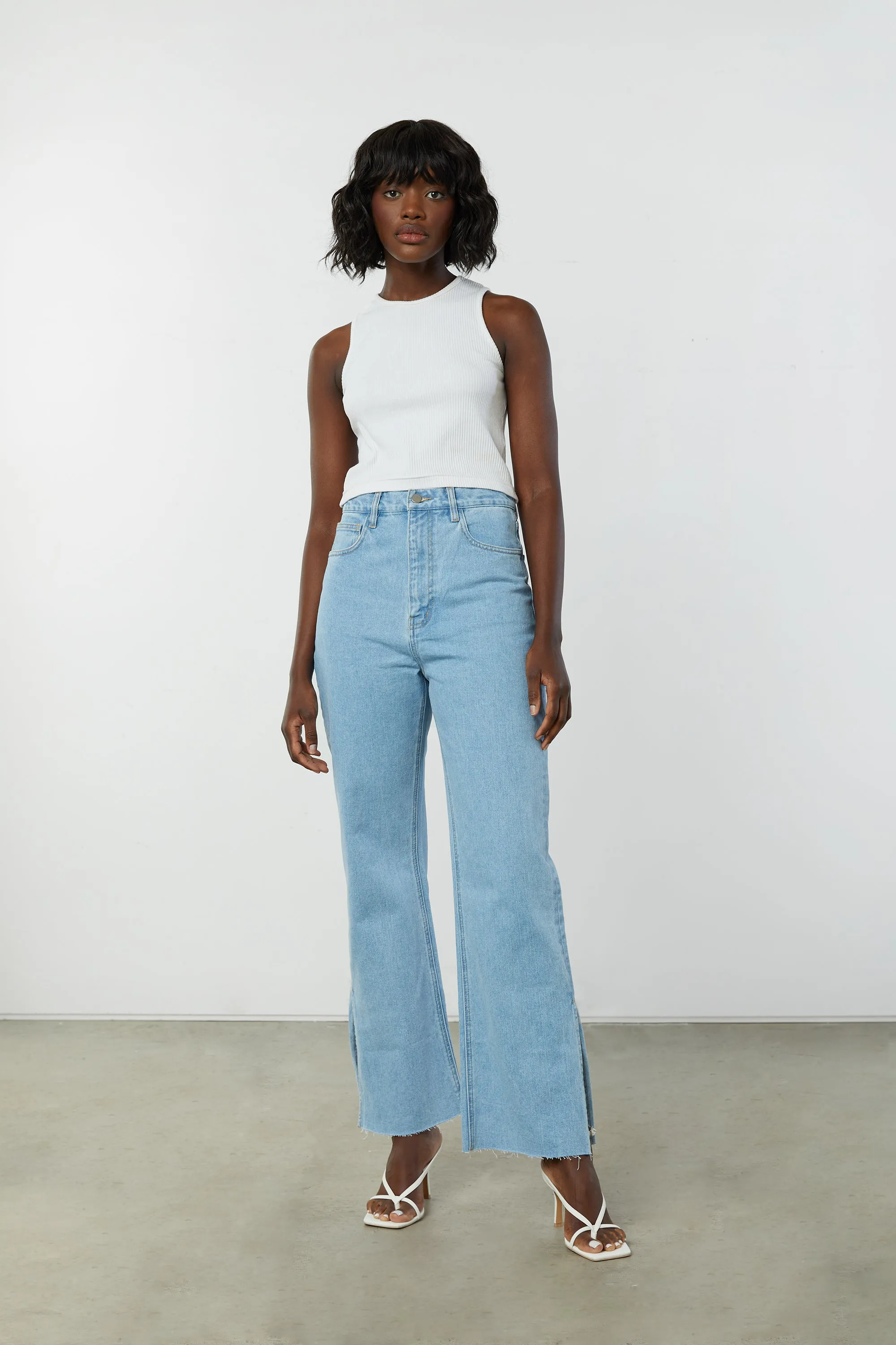 CROPPED RACERBACK TANK sold by OAK AND FORT