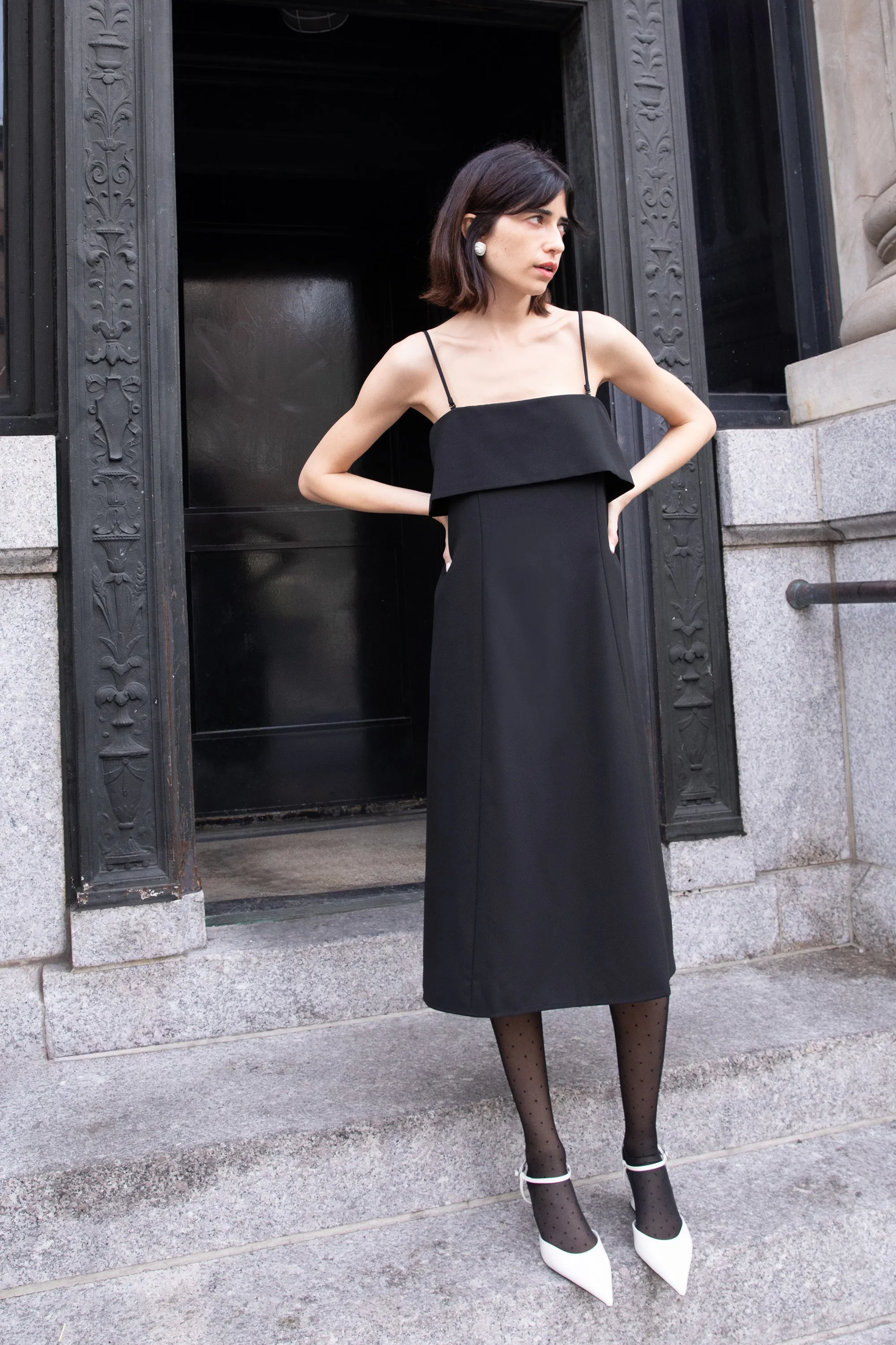 A-LINE TUBE MIDI DRESS sold by OAK AND FORT
