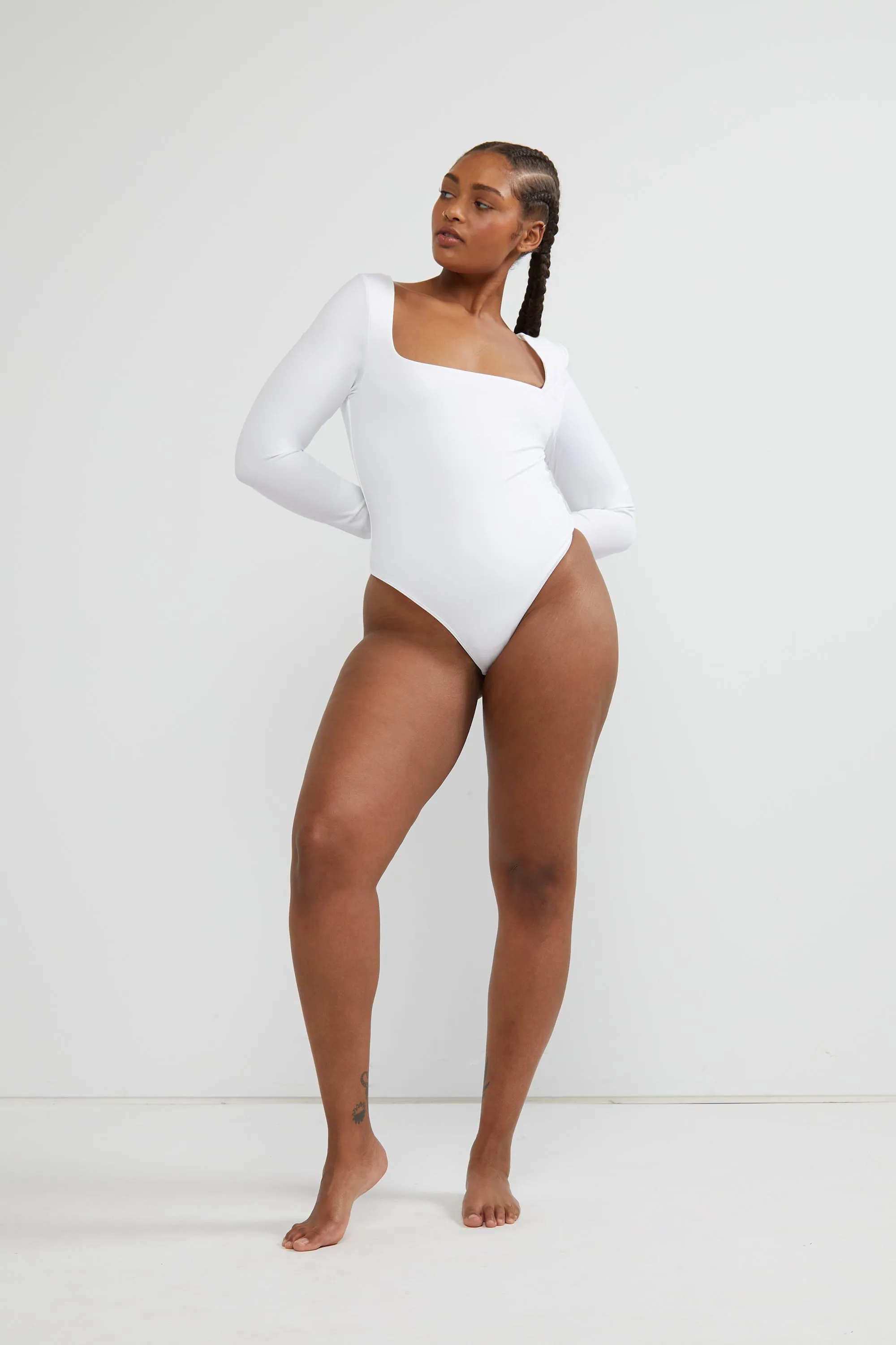 SQUARE NECK BODYSUIT sold by OAK AND FORT