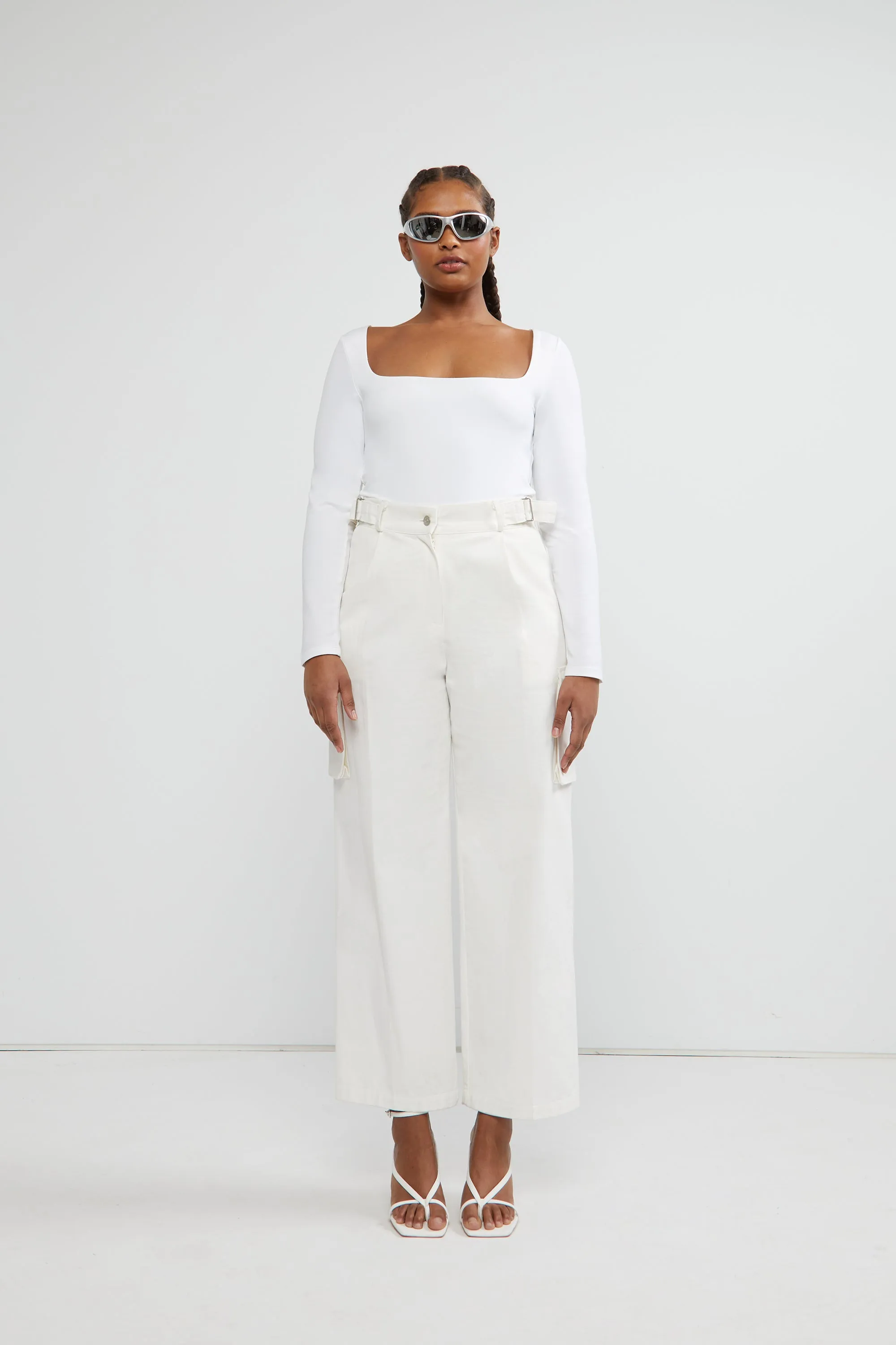 SQUARE NECK BODYSUIT sold by OAK AND FORT product image thumbnail 4