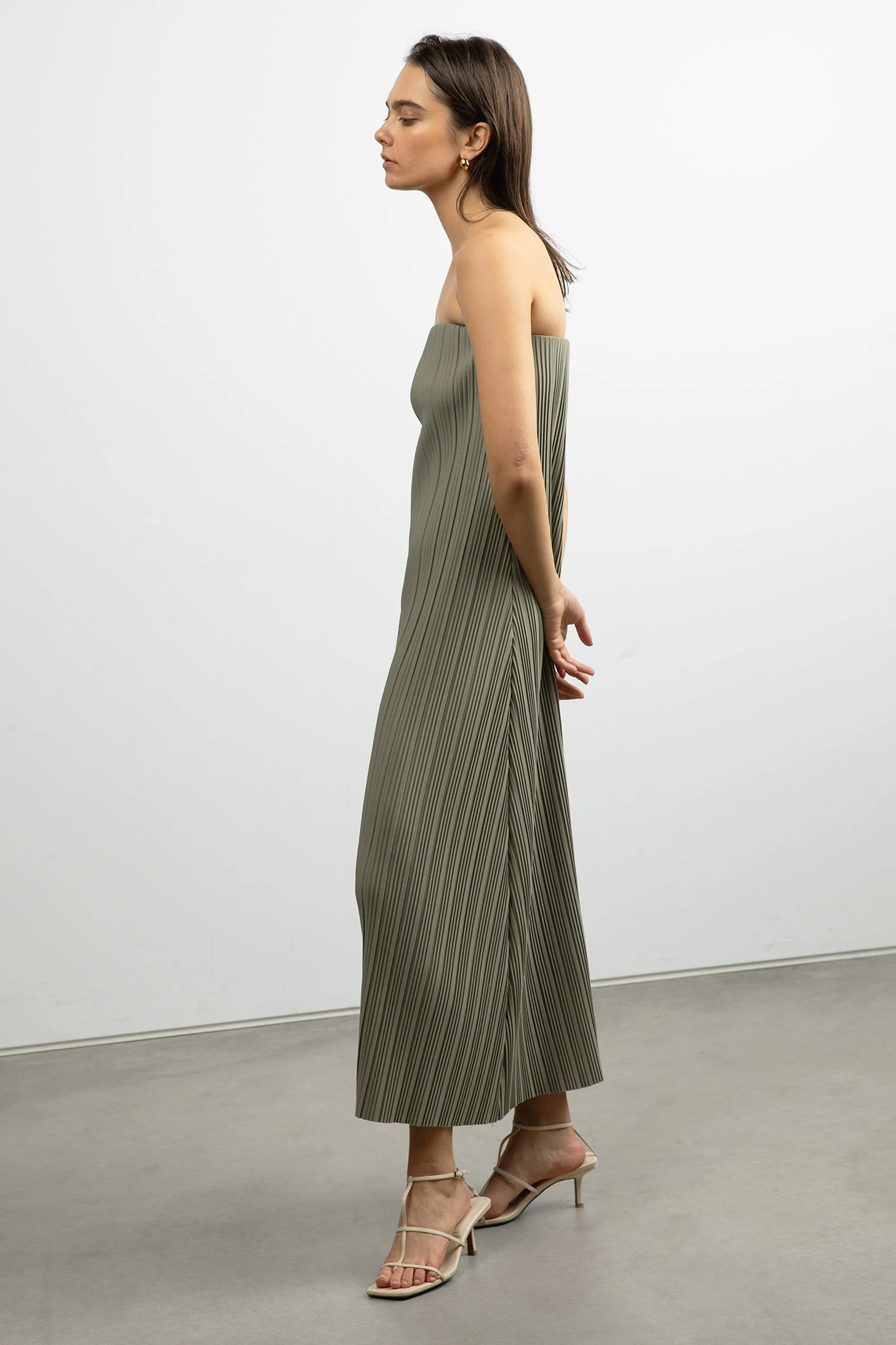 PLEATED TUBE DRESS sold by OAK AND FORT product image thumbnail 3