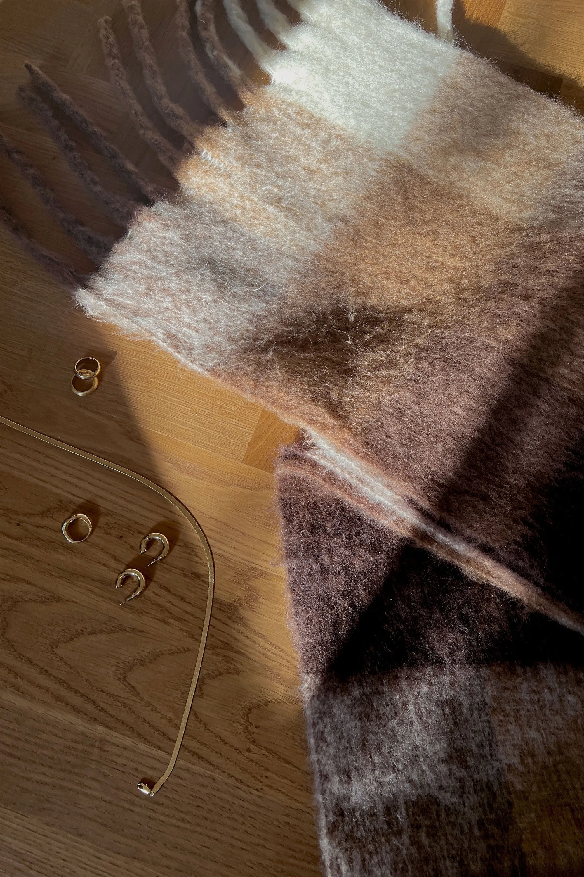 PATTERNED SCARF WITH TASSELS sold by OAK AND FORT product image thumbnail 5