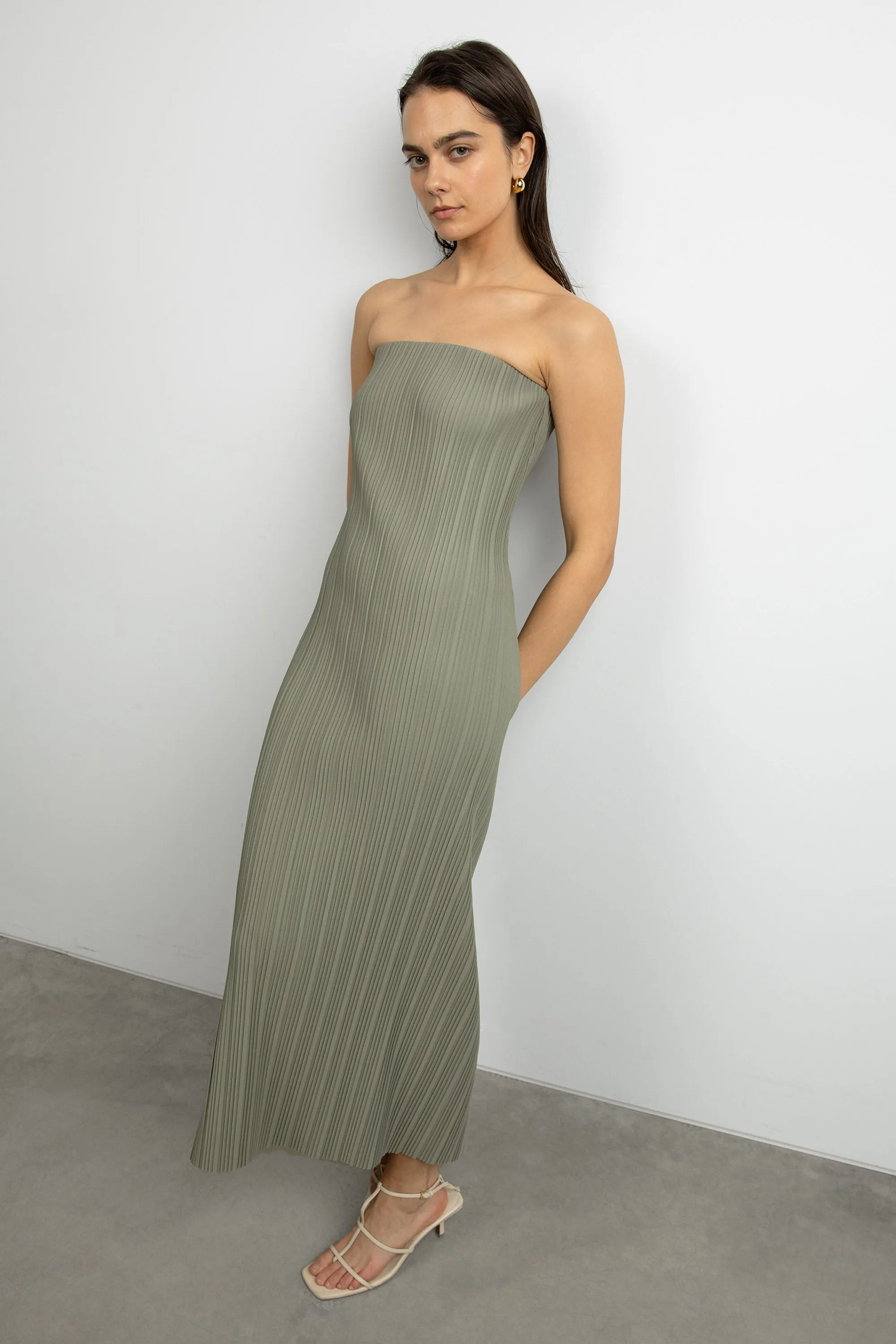 PLEATED TUBE DRESS sold by OAK AND FORT