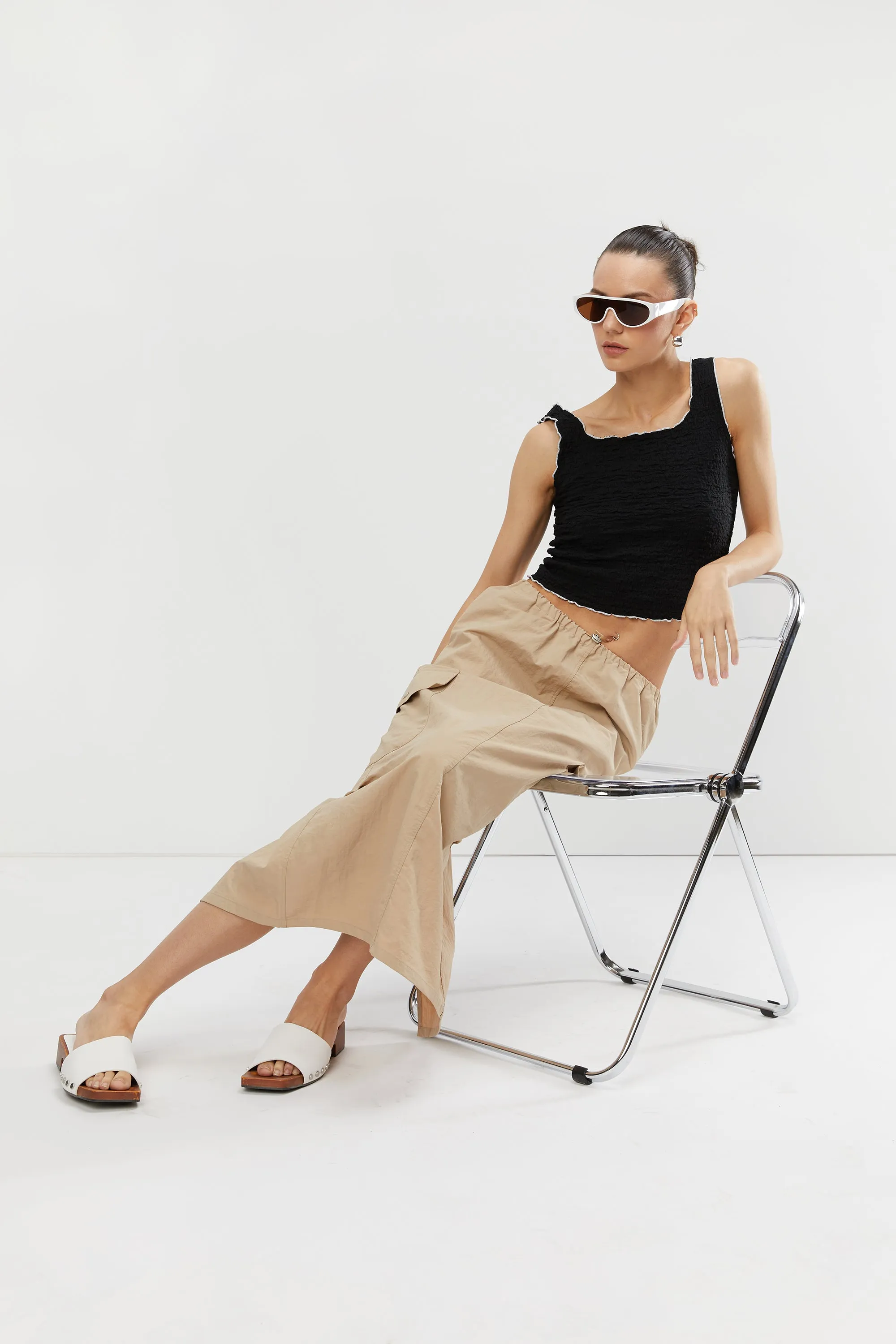 CONTRAST TRIM TANK sold by OAK AND FORT