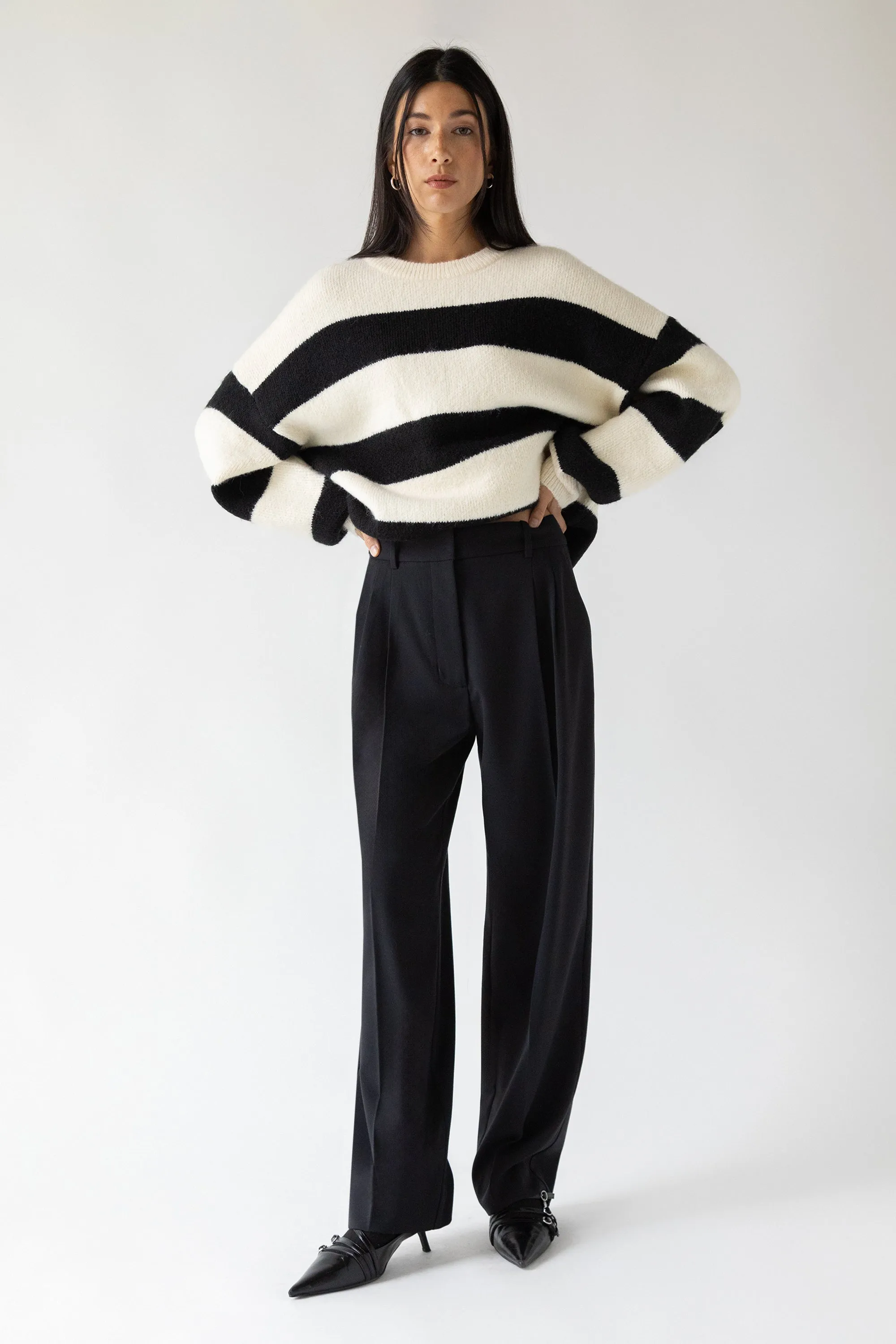 OVERSIZED STRIPED SWEATER sold by OAK AND FORT product image thumbnail 2