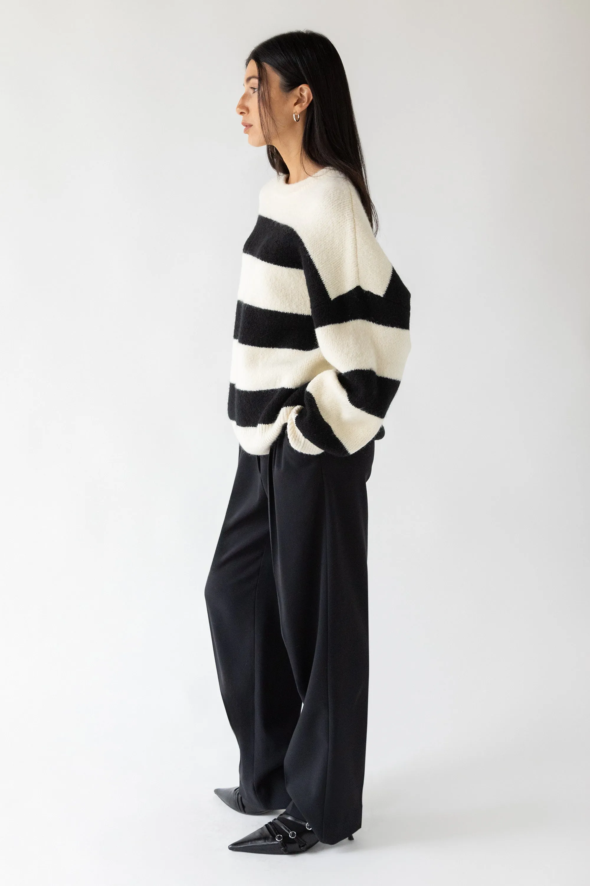OVERSIZED STRIPED SWEATER sold by OAK AND FORT product image thumbnail 3