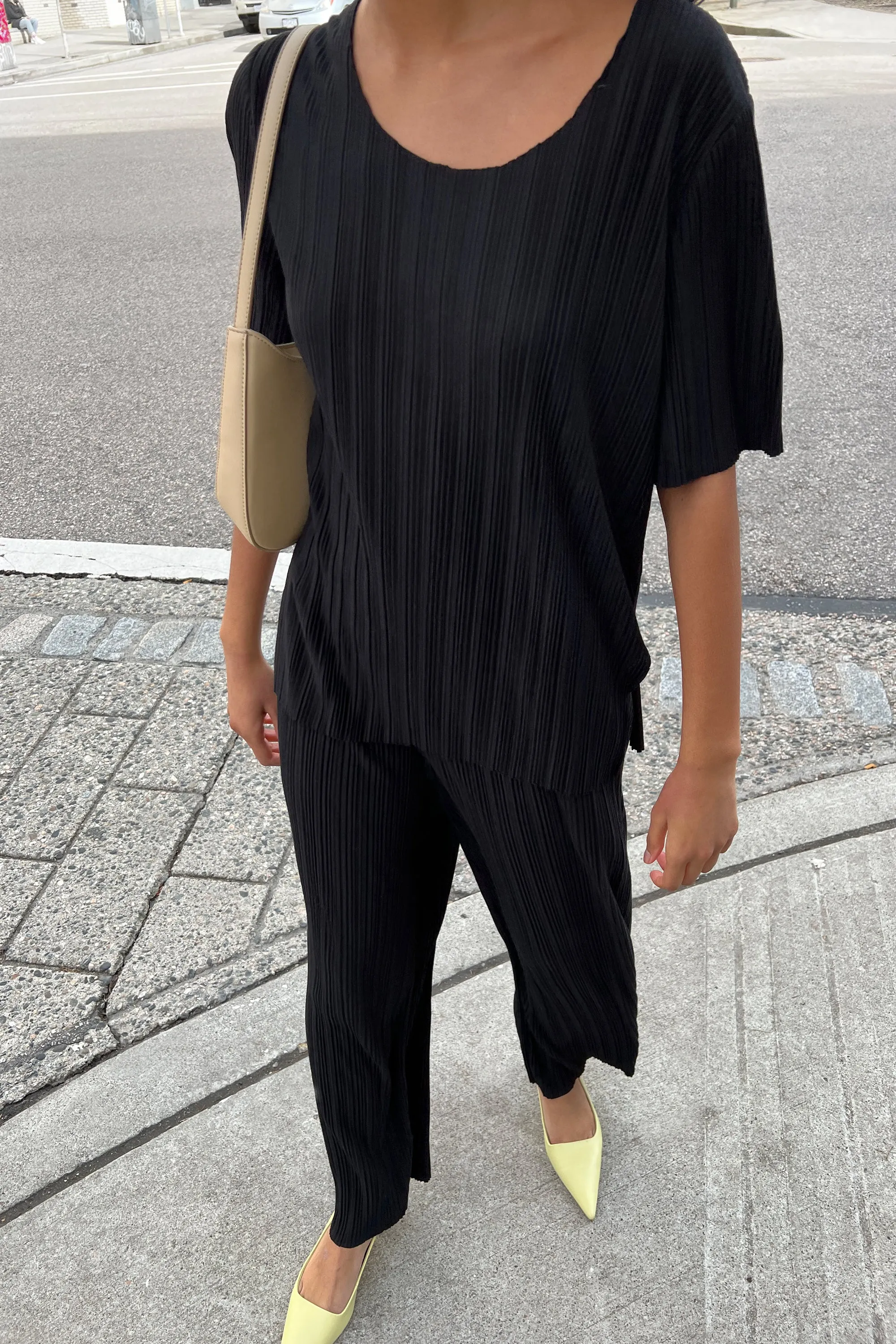 PLEATED TOP WITH SPLIT SIDES sold by OAK AND FORT product image thumbnail 4