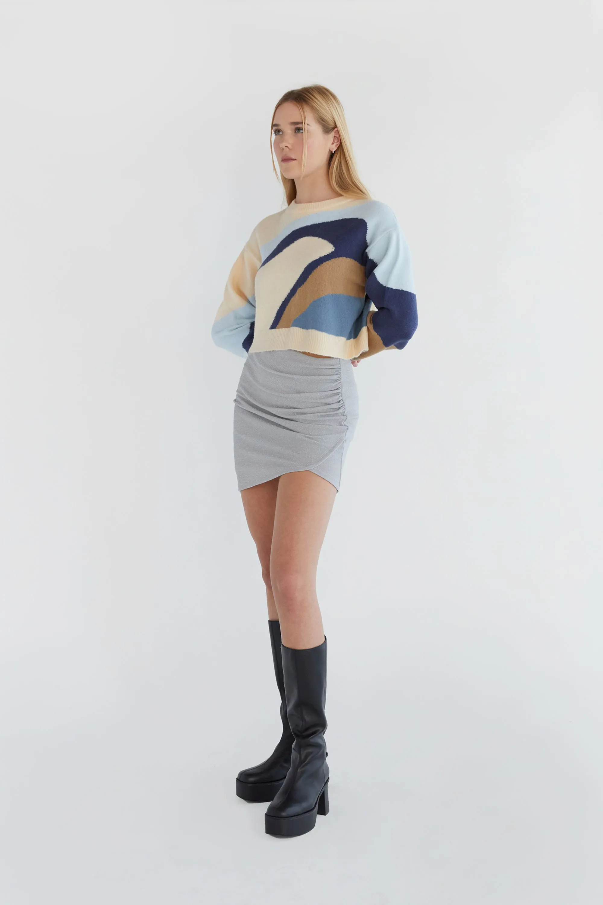 PATTERNED INTARSIA SWEATER sold by OAK AND FORT product image thumbnail 5