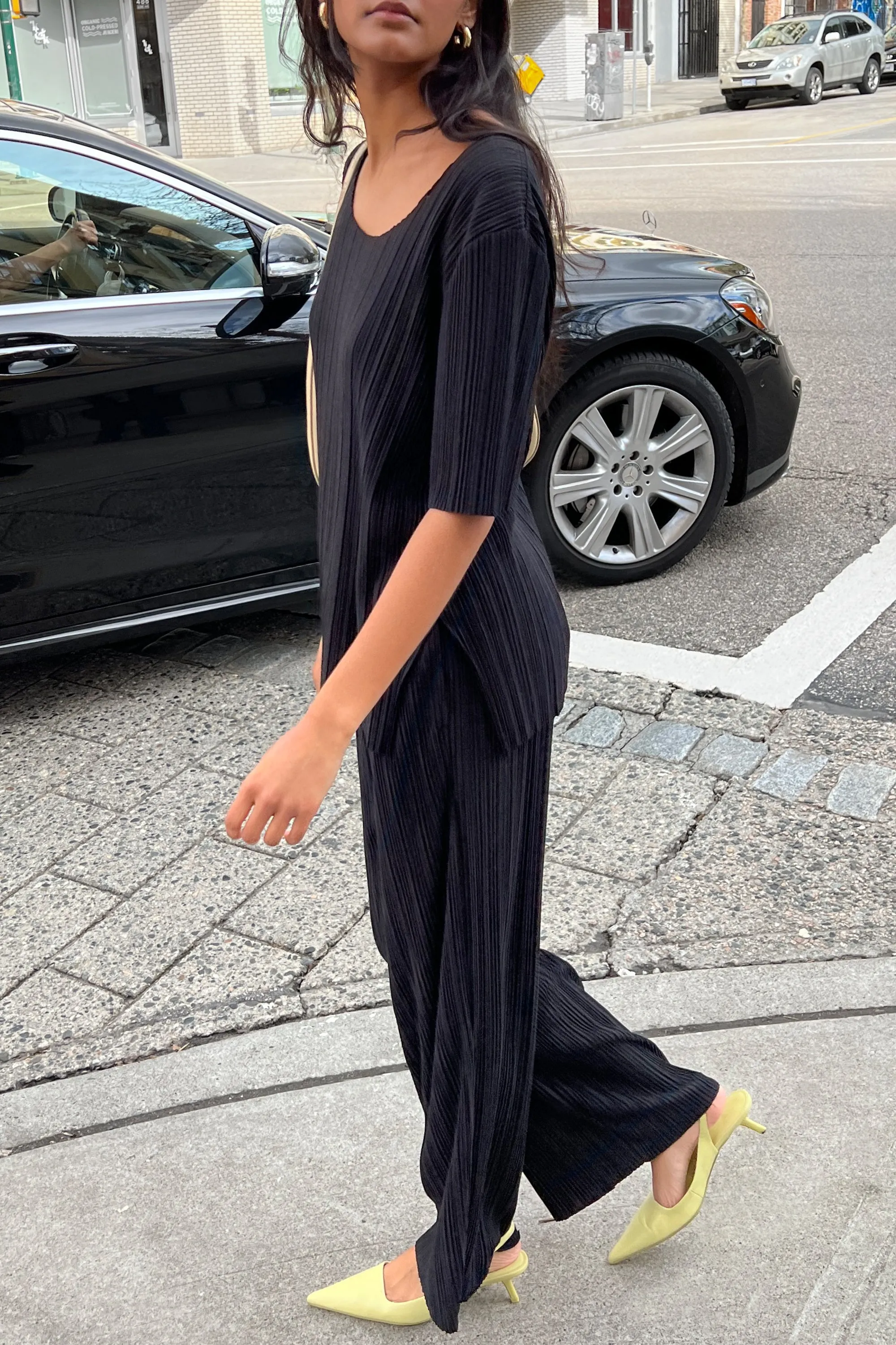 PLEATED TOP WITH SPLIT SIDES sold by OAK AND FORT product image thumbnail 2
