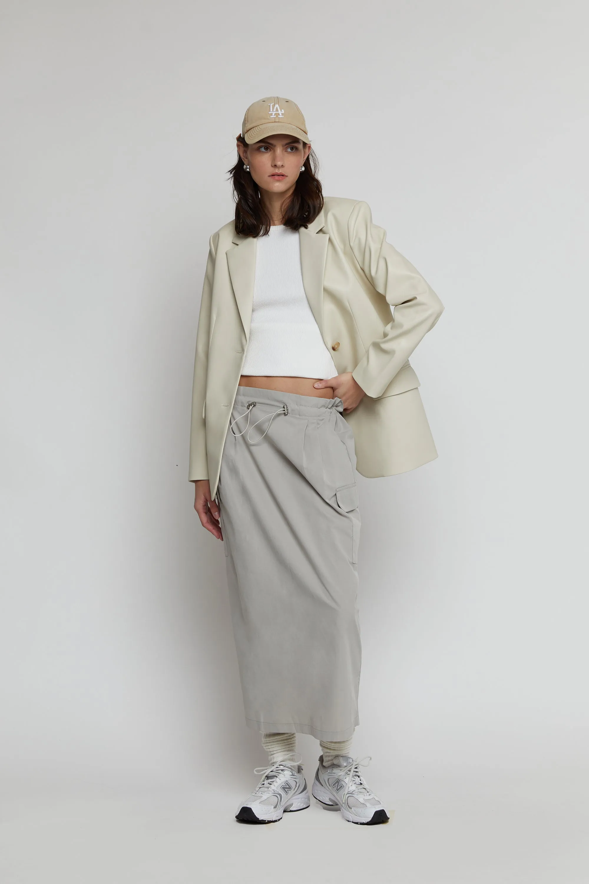 VEGAN LEATHER BLAZER sold by OAK AND FORT product image thumbnail 5