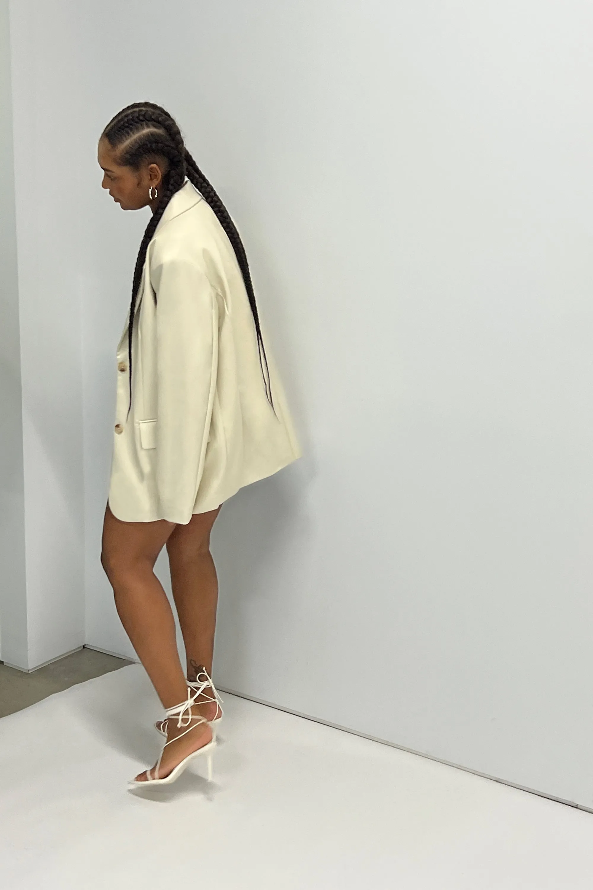 VEGAN LEATHER BLAZER sold by OAK AND FORT product image thumbnail 4