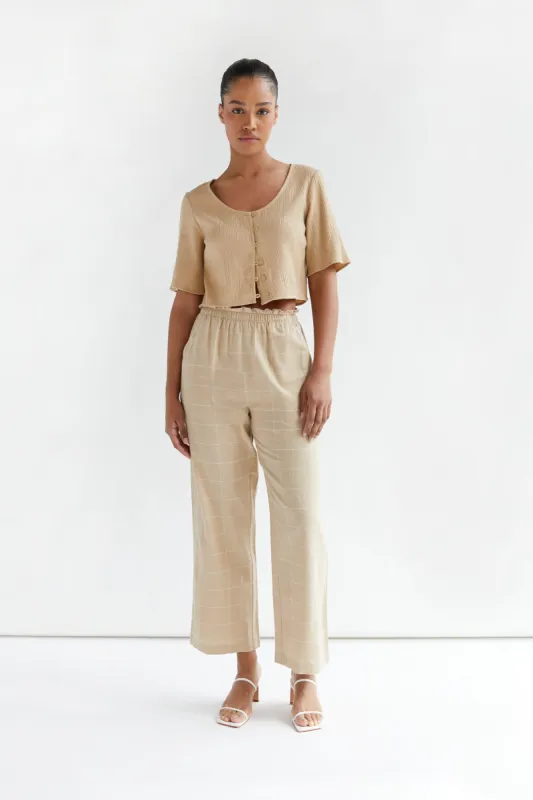 GRID PRINT PANT sold by OAK AND FORT