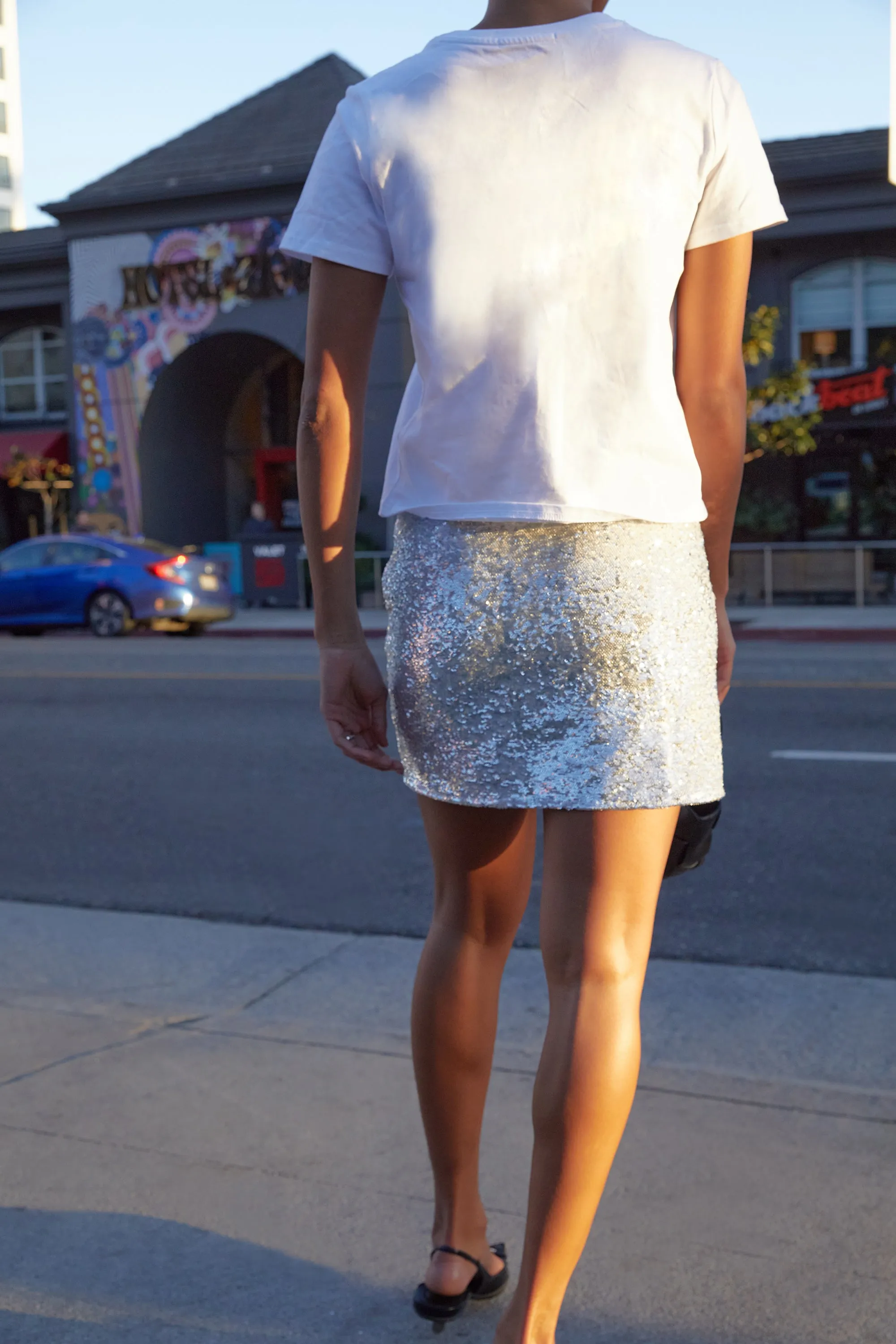 SEQUIN MINI SKIRT sold by OAK AND FORT product image thumbnail 5