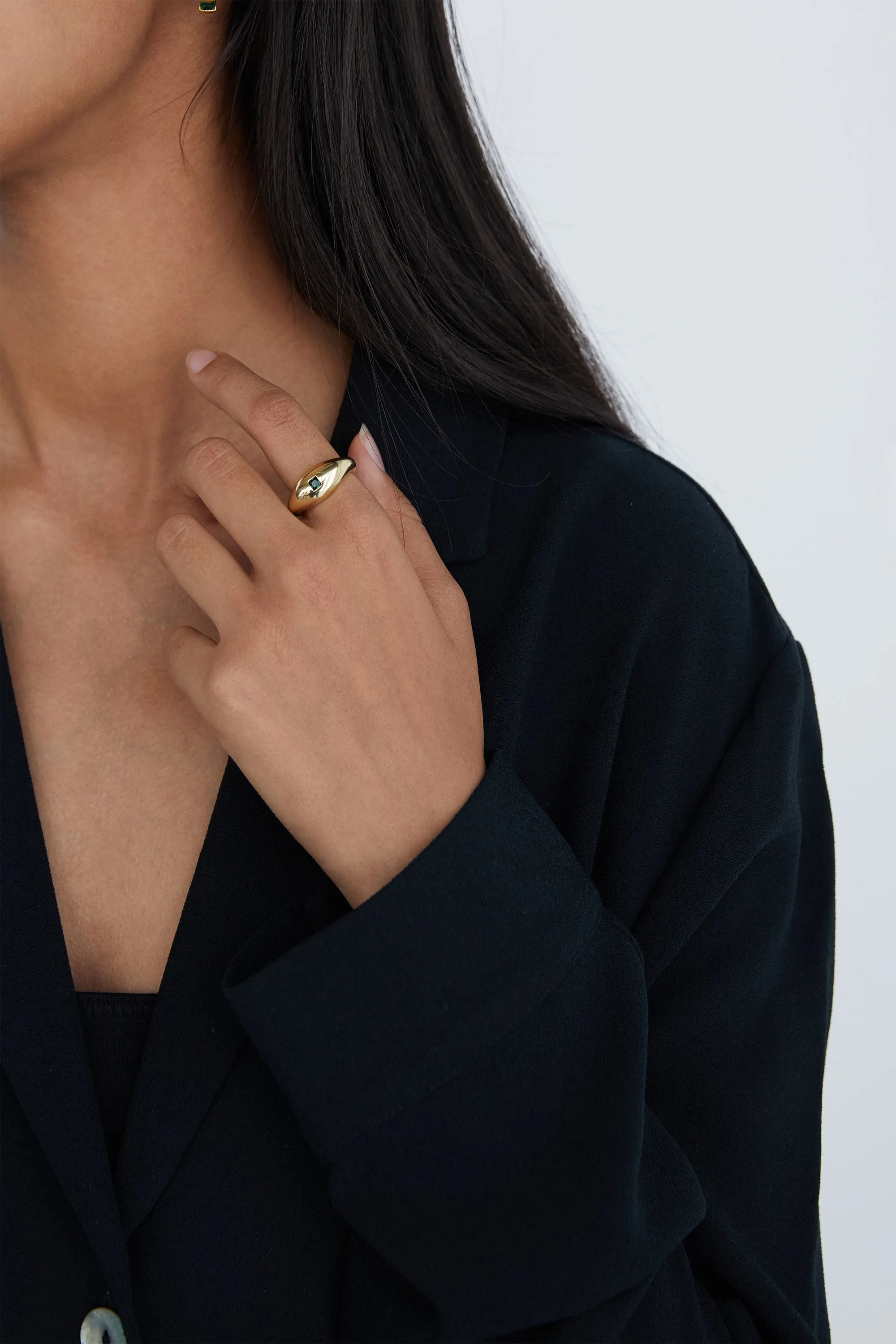 ZIRCONIA DOME RING sold by OAK AND FORT product image thumbnail 3