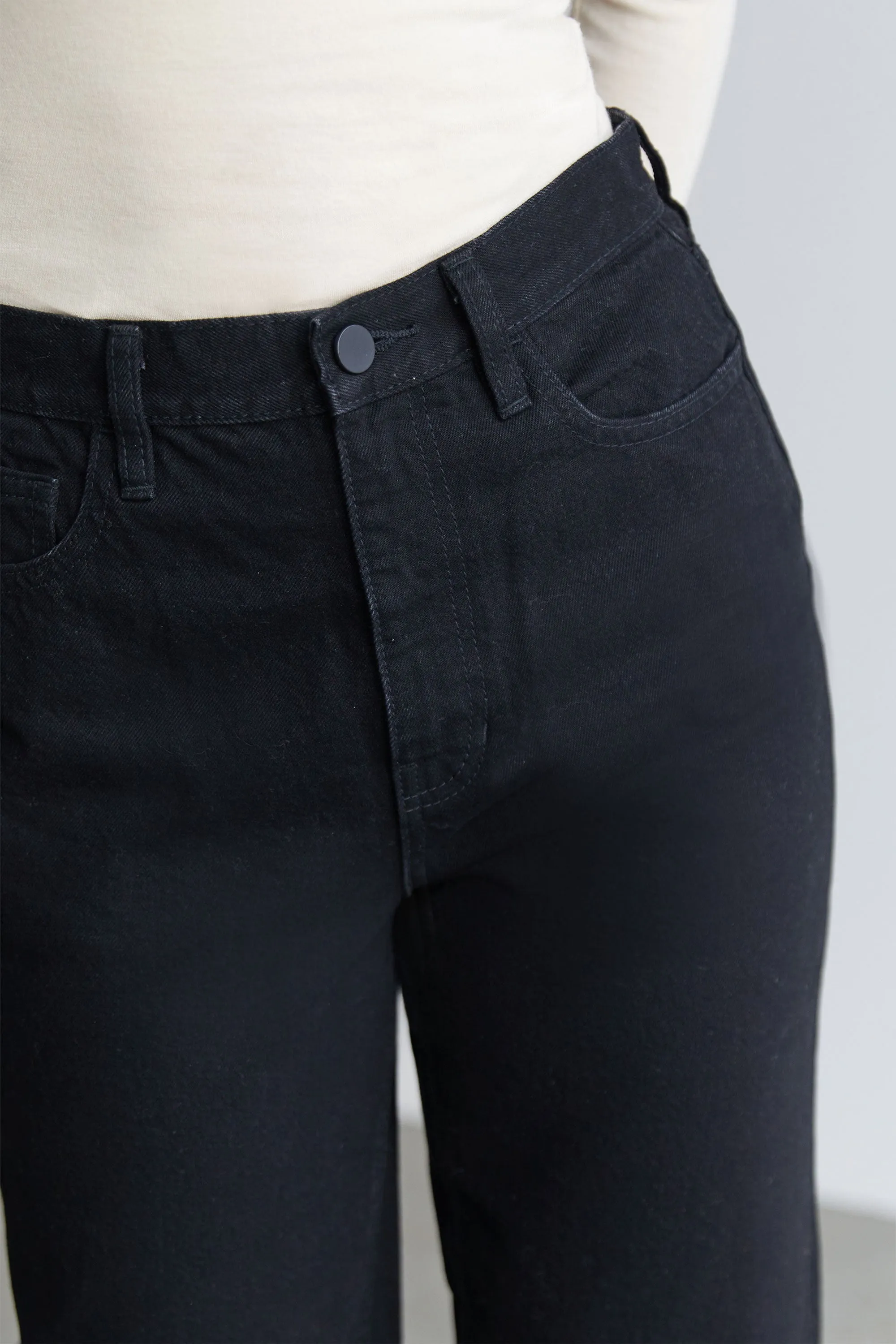 TAPERED BLACK JEANS sold by OAK AND FORT product image thumbnail 4
