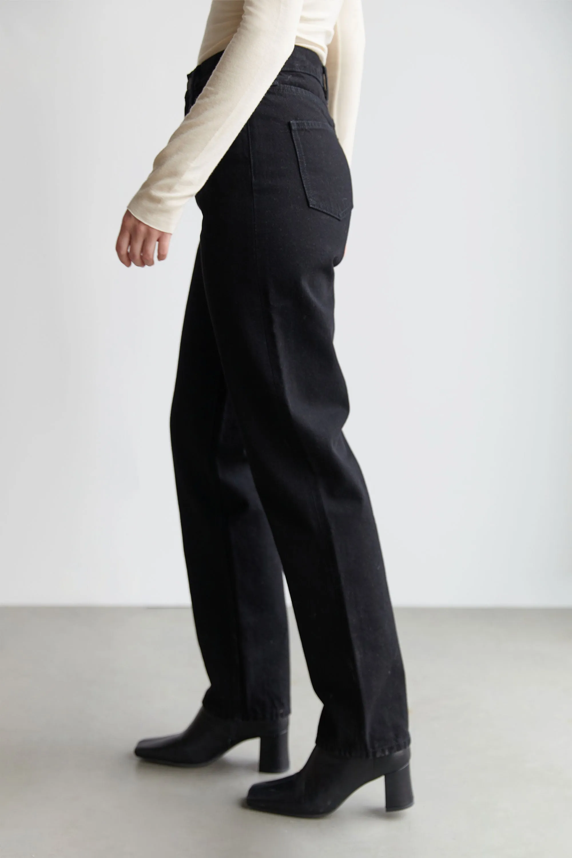 TAPERED BLACK JEANS sold by OAK AND FORT product image thumbnail 3