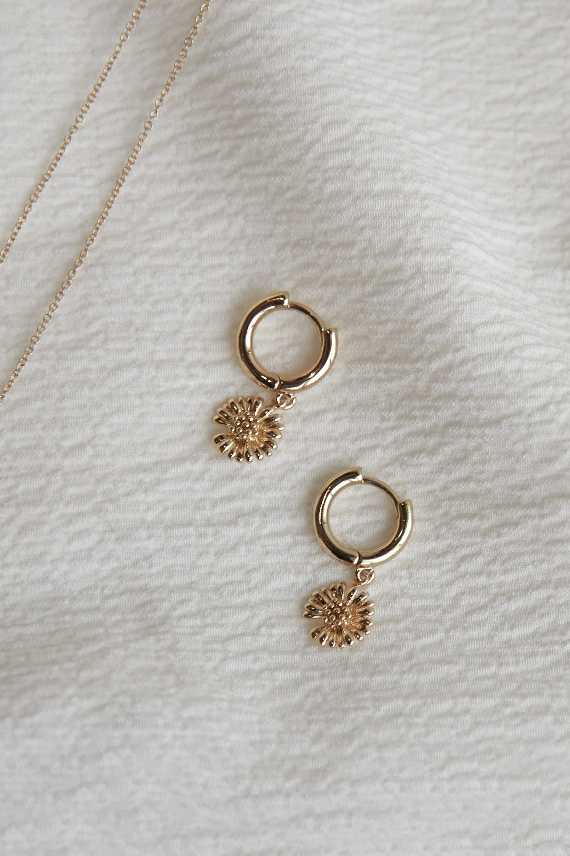 HOOP WITH CHARM PENDANT sold by OAK AND FORT