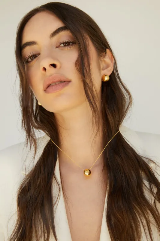 CIRCULAR PENDANT DROP NECKLACE sold by OAK AND FORT