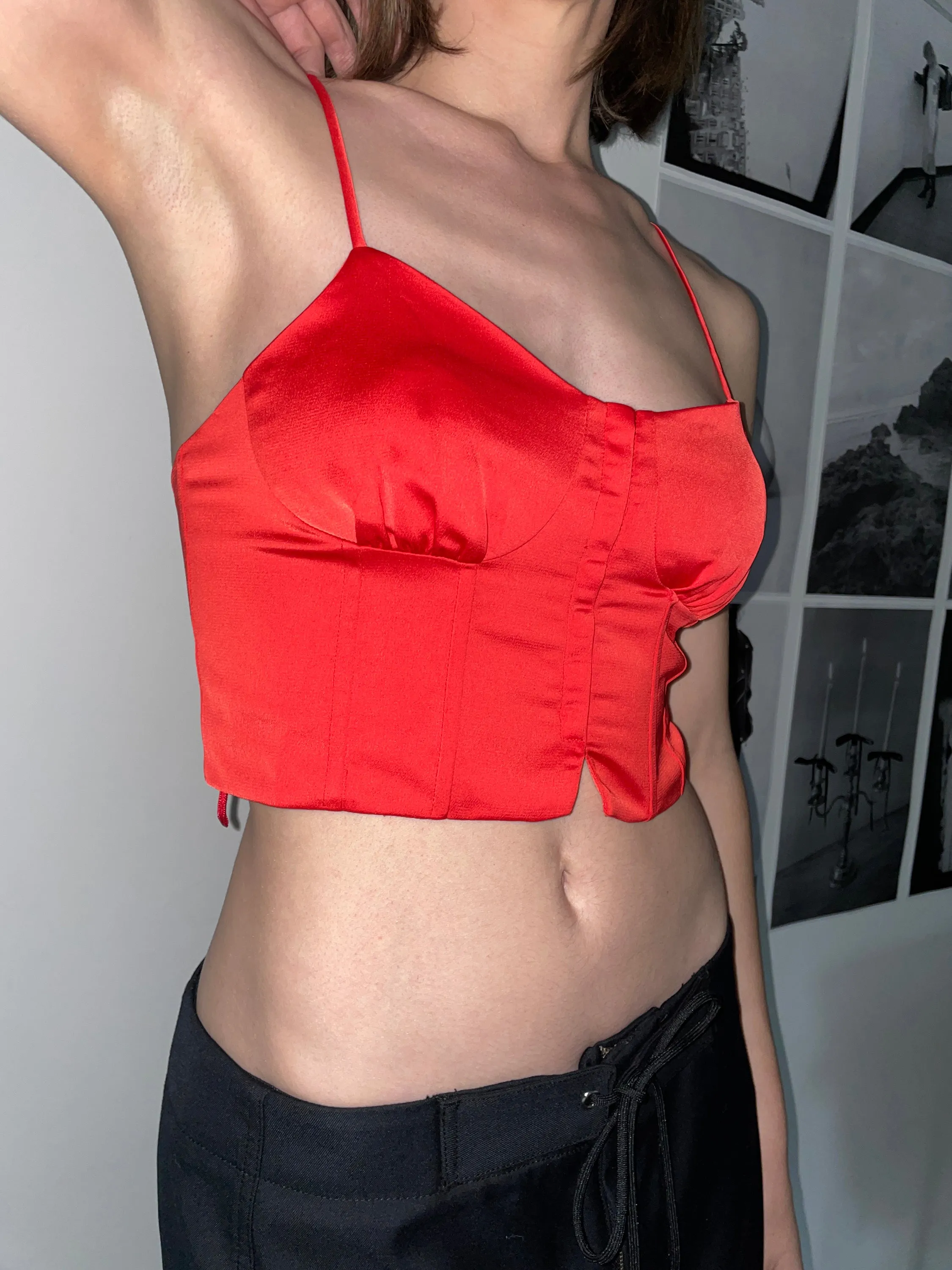 SATIN BUSTIER TOP sold by OAK AND FORT product image thumbnail 4