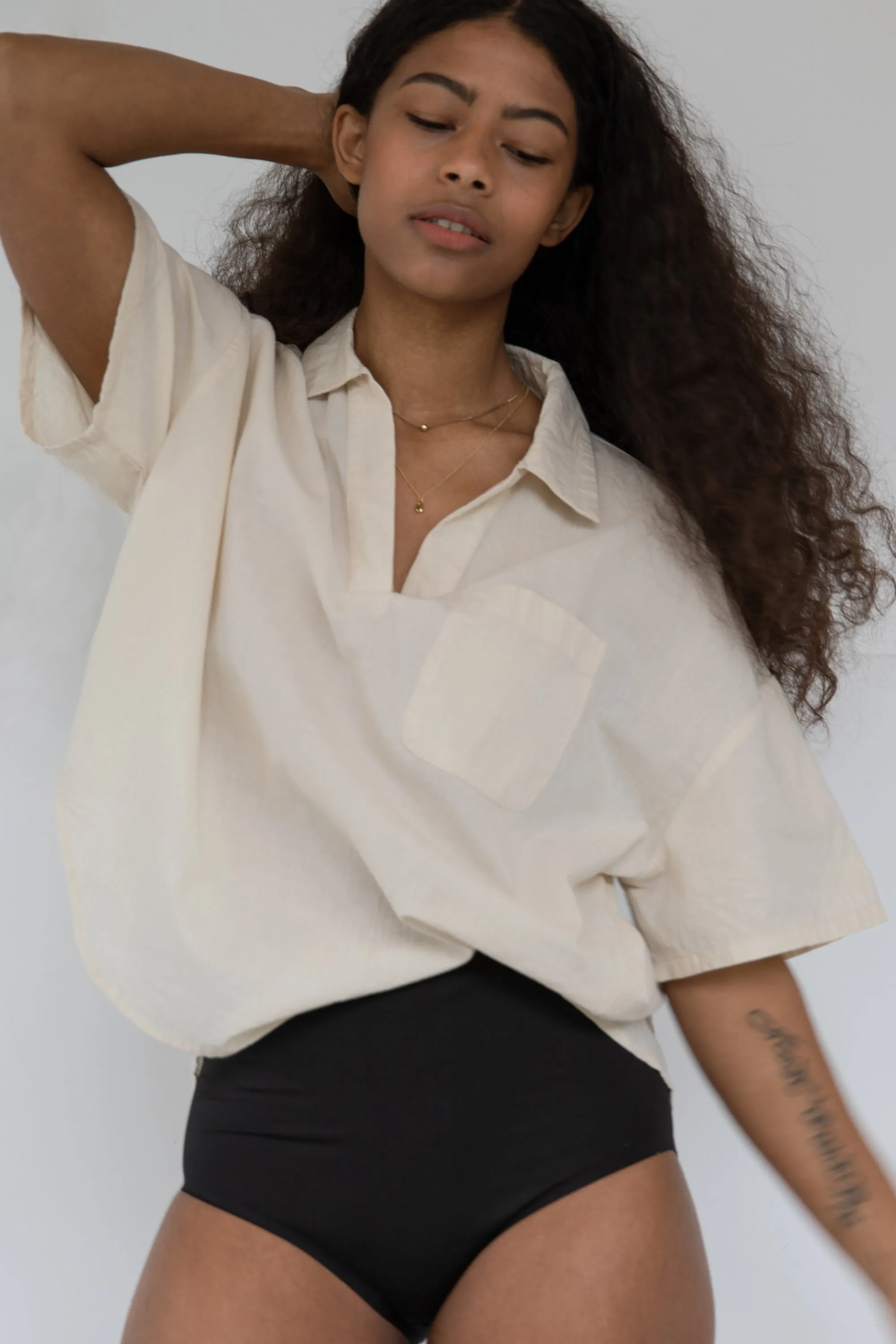 COLLARED BLOUSE sold by OAK AND FORT product image thumbnail 4