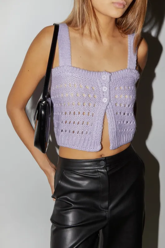 CROPPED KNIT TANK sold by OAK AND FORT
