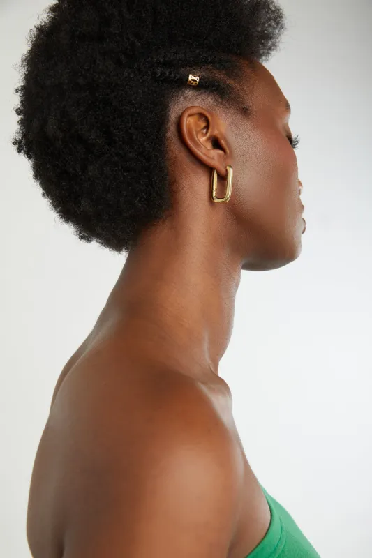 RECTANGULAR HOOP EARRINGS sold by OAK AND FORT