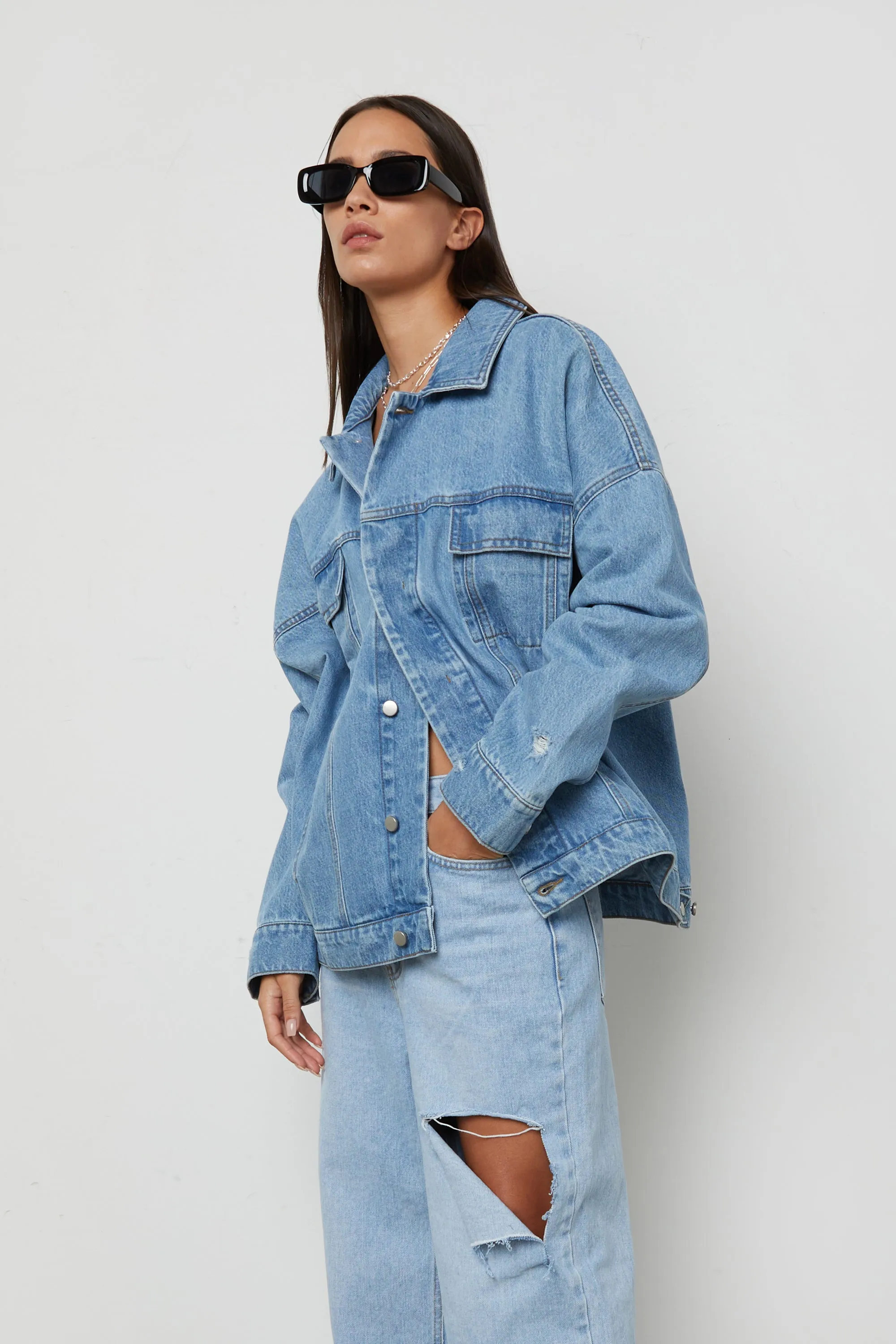 UNISEX DENIM JACKET sold by OAK AND FORT product image thumbnail 5
