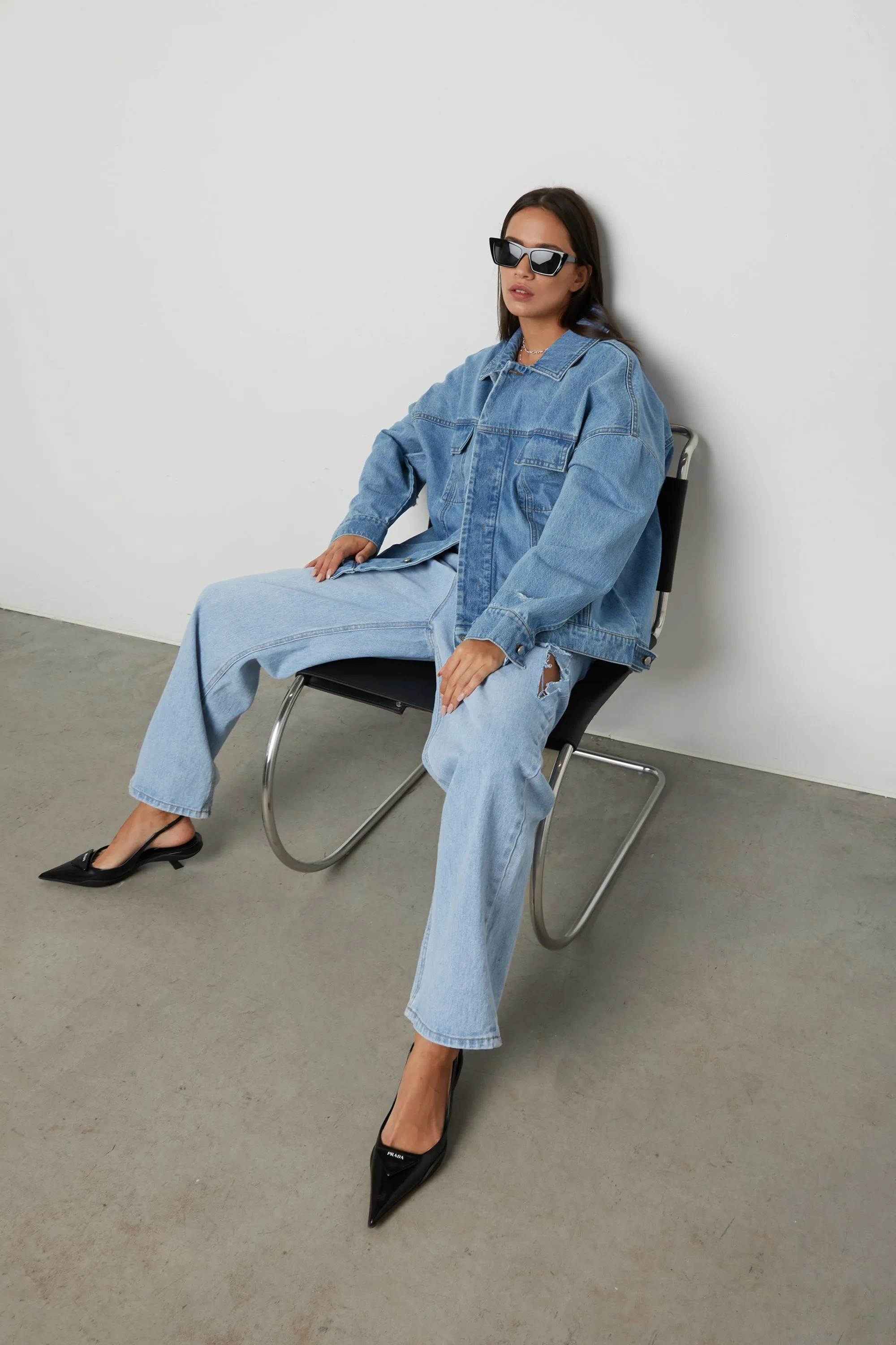 UNISEX DENIM JACKET sold by OAK AND FORT product image thumbnail 3