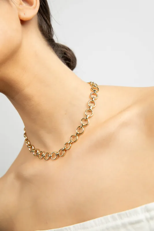 CIRCLE CHAIN NECKLACE sold by OAK AND FORT