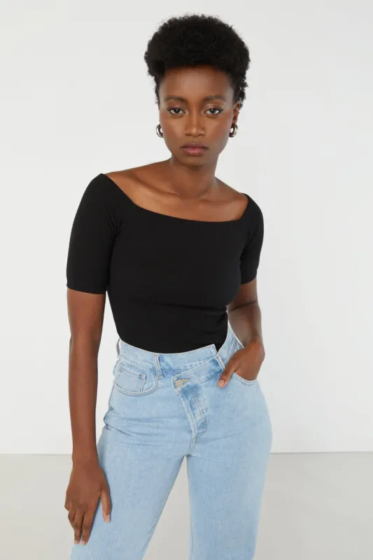 WIDE NECK T-SHIRT sold by OAK AND FORT