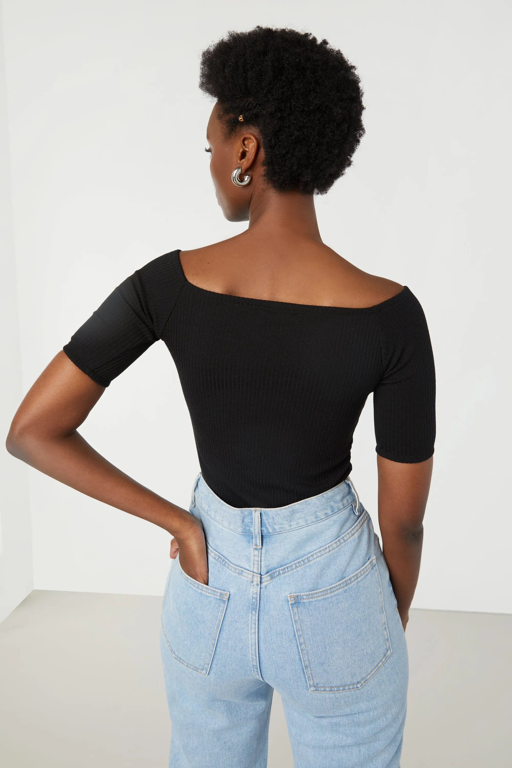 WIDE NECK T-SHIRT sold by OAK AND FORT product image thumbnail 2