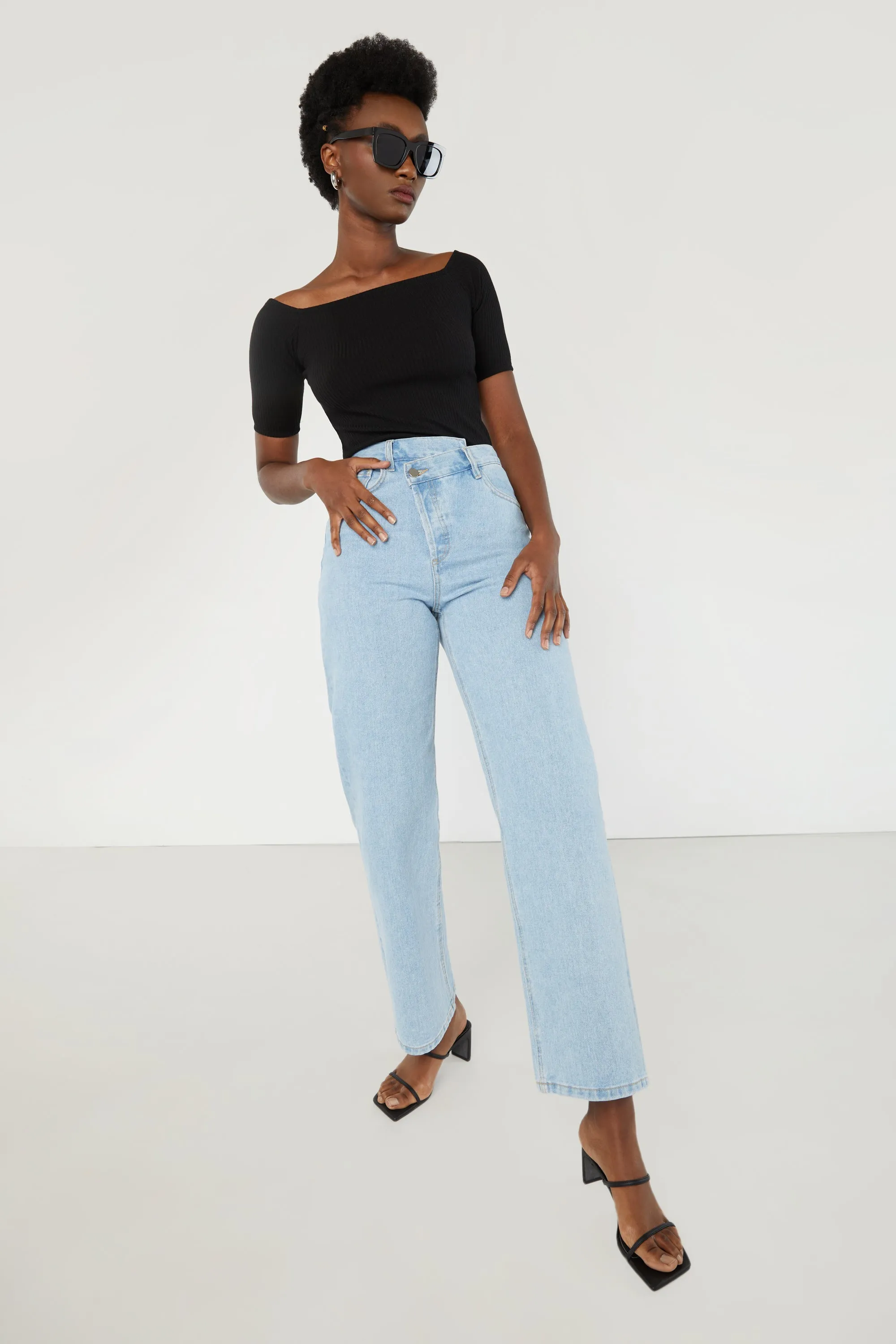 WIDE NECK T-SHIRT sold by OAK AND FORT product image thumbnail 4