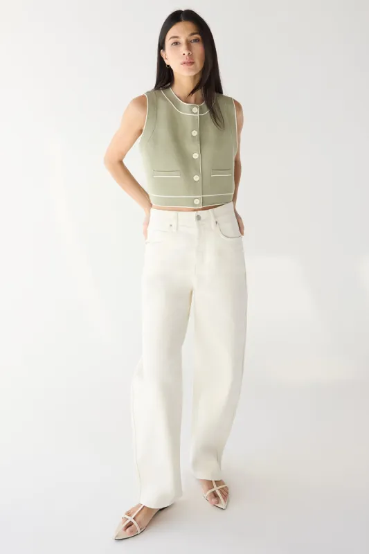 BUTTON UP SWEATER VEST sold by OAK AND FORT