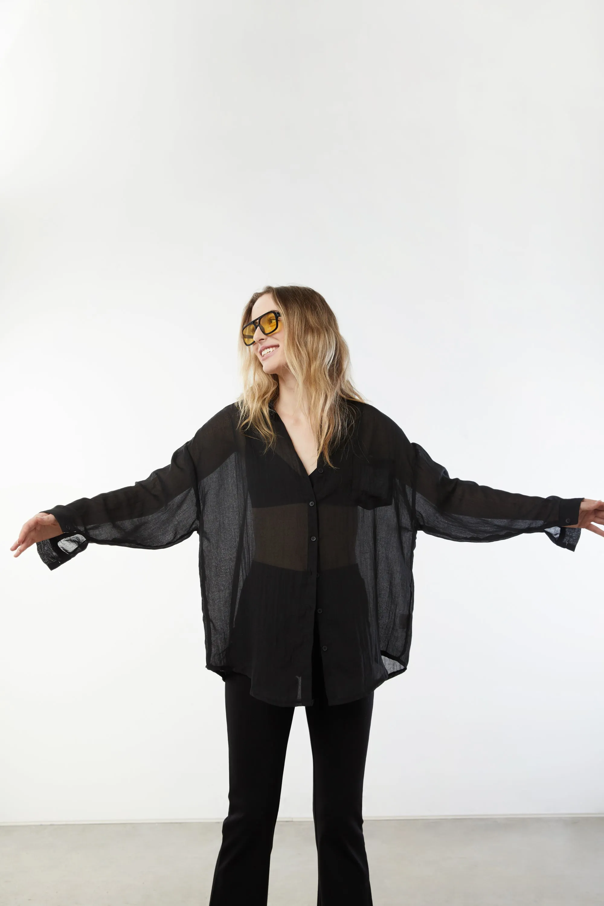 OVERSIZED BUTTON UP SHIRT sold by OAK AND FORT product image thumbnail 3