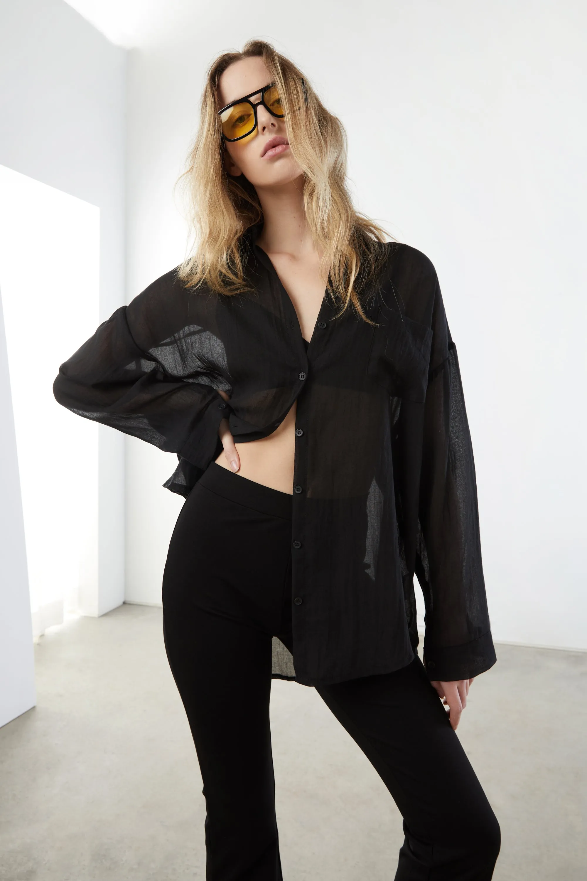 OVERSIZED BUTTON UP SHIRT sold by OAK AND FORT product image thumbnail 2