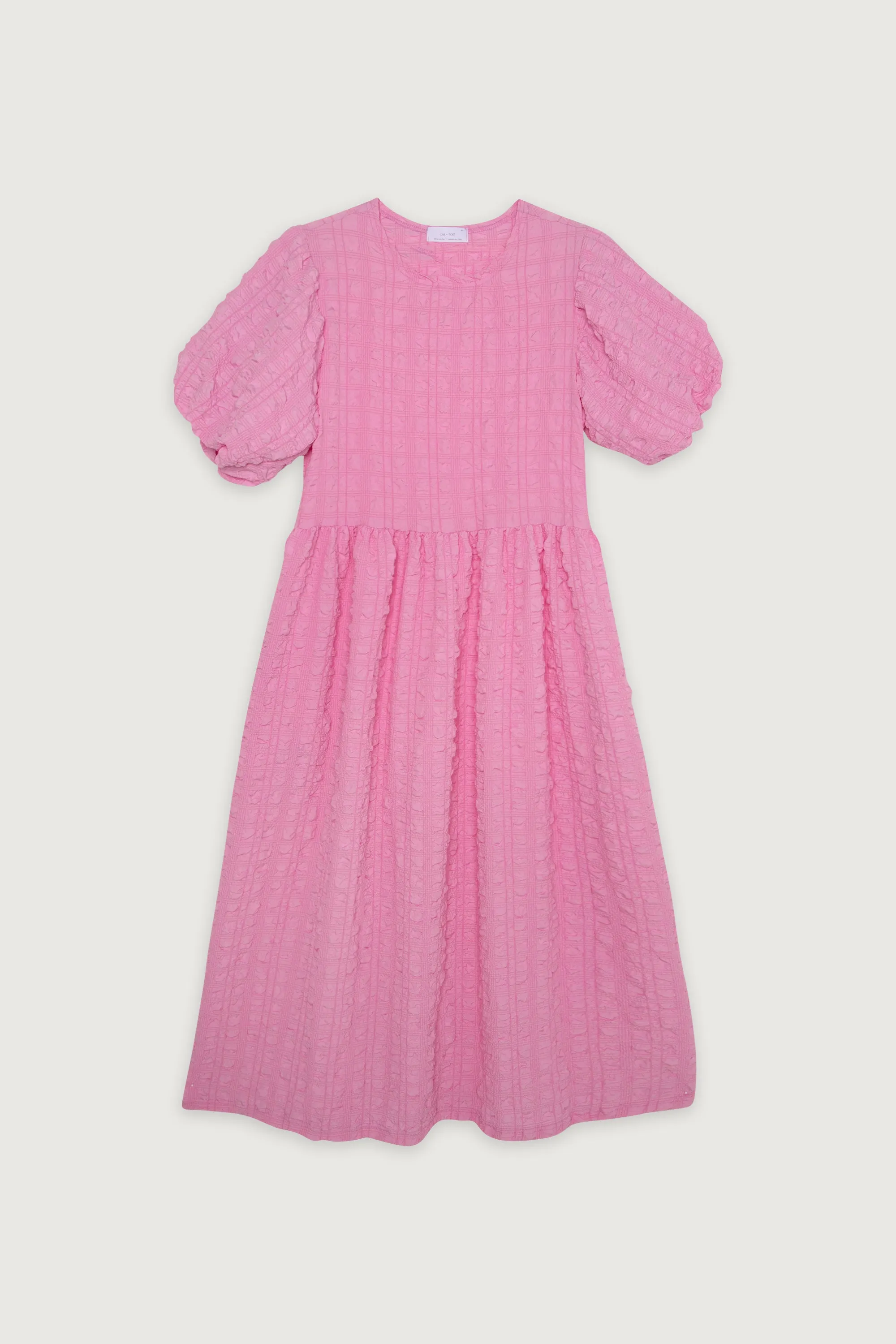 TEXTURED PUFF SLEEVE DRESS sold by OAK AND FORT product image thumbnail 4