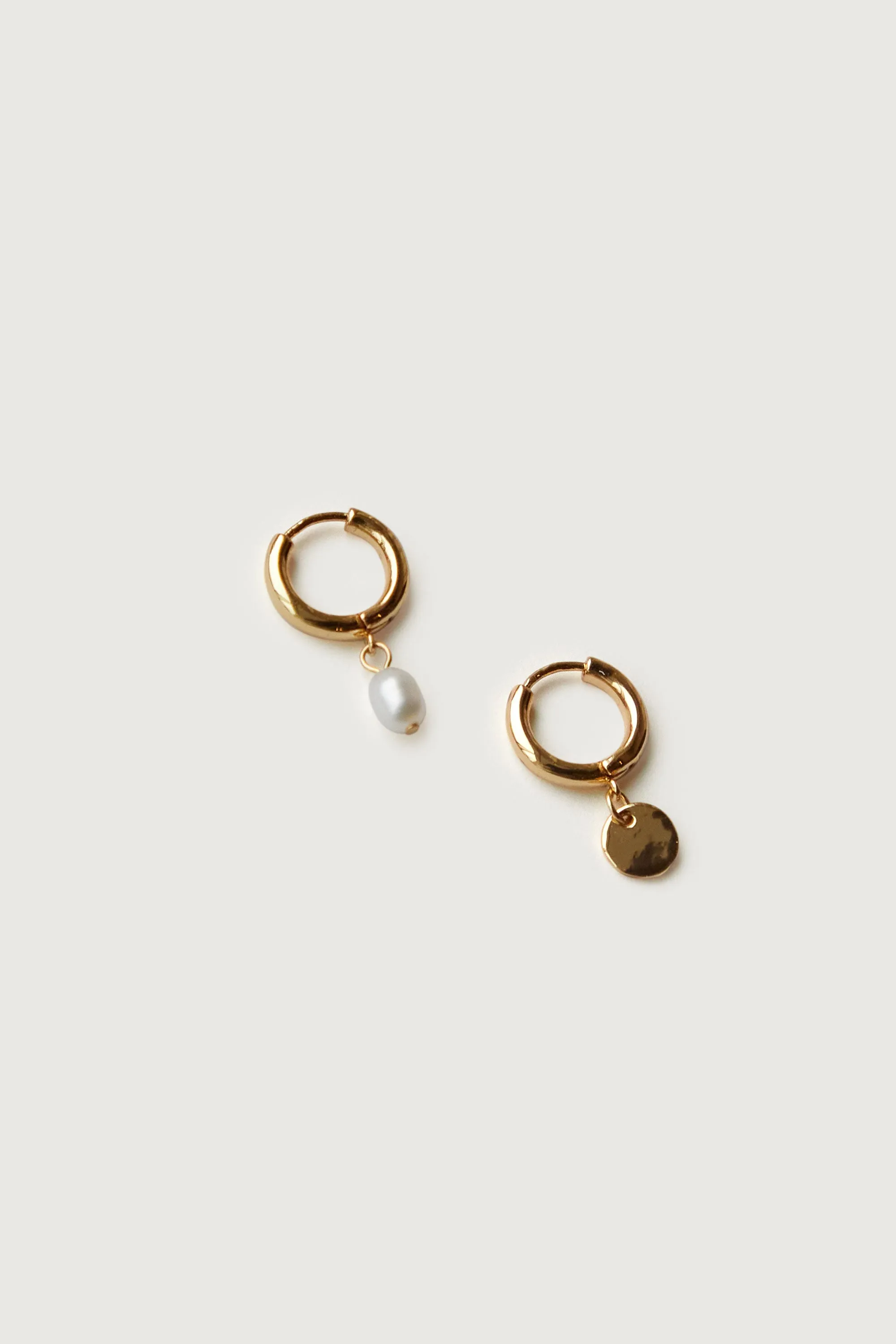 PEARL AND SPHERE HOOPS sold by OAK AND FORT