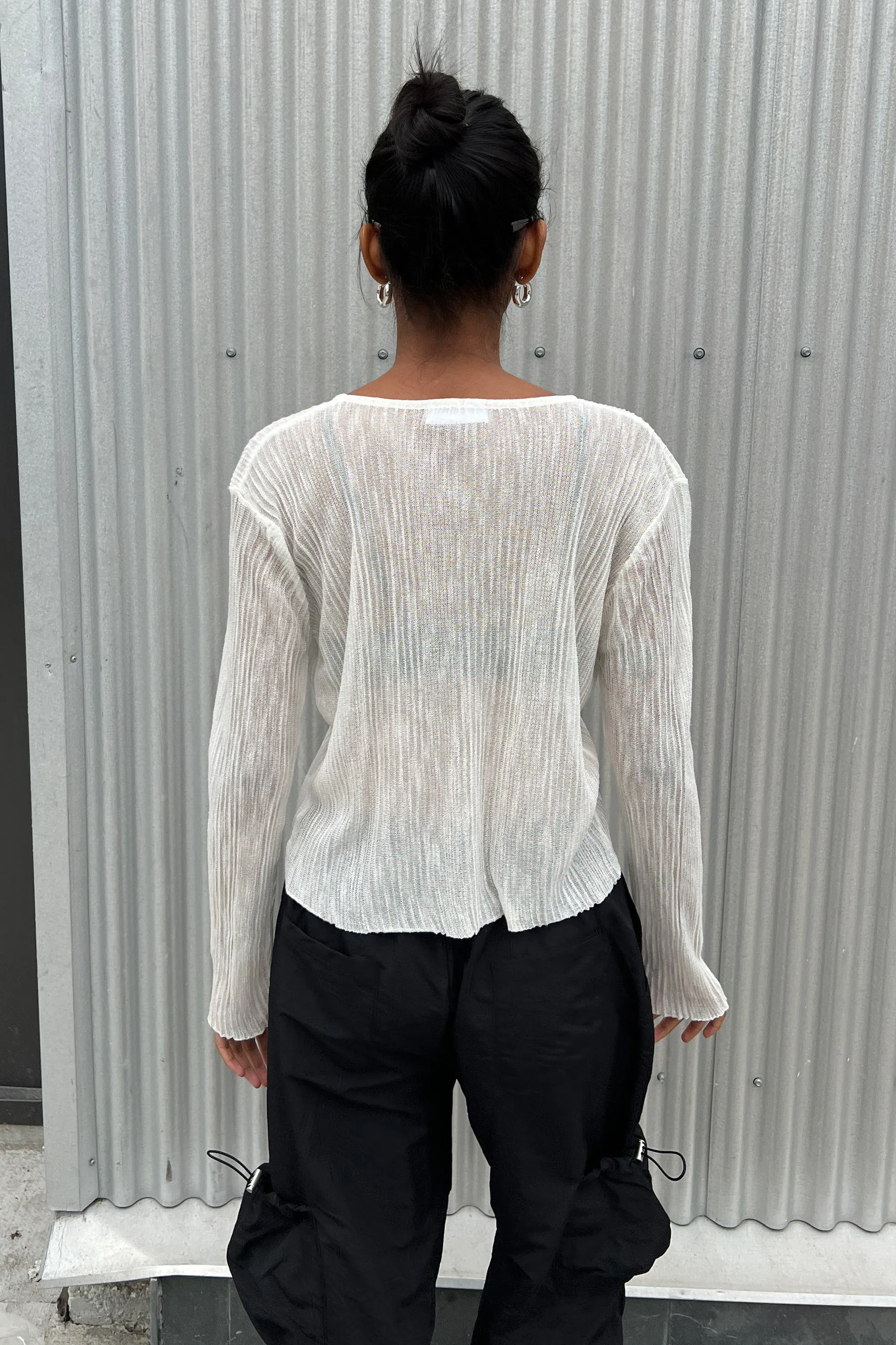 SHEER CARDIGAN sold by OAK AND FORT product image thumbnail 3